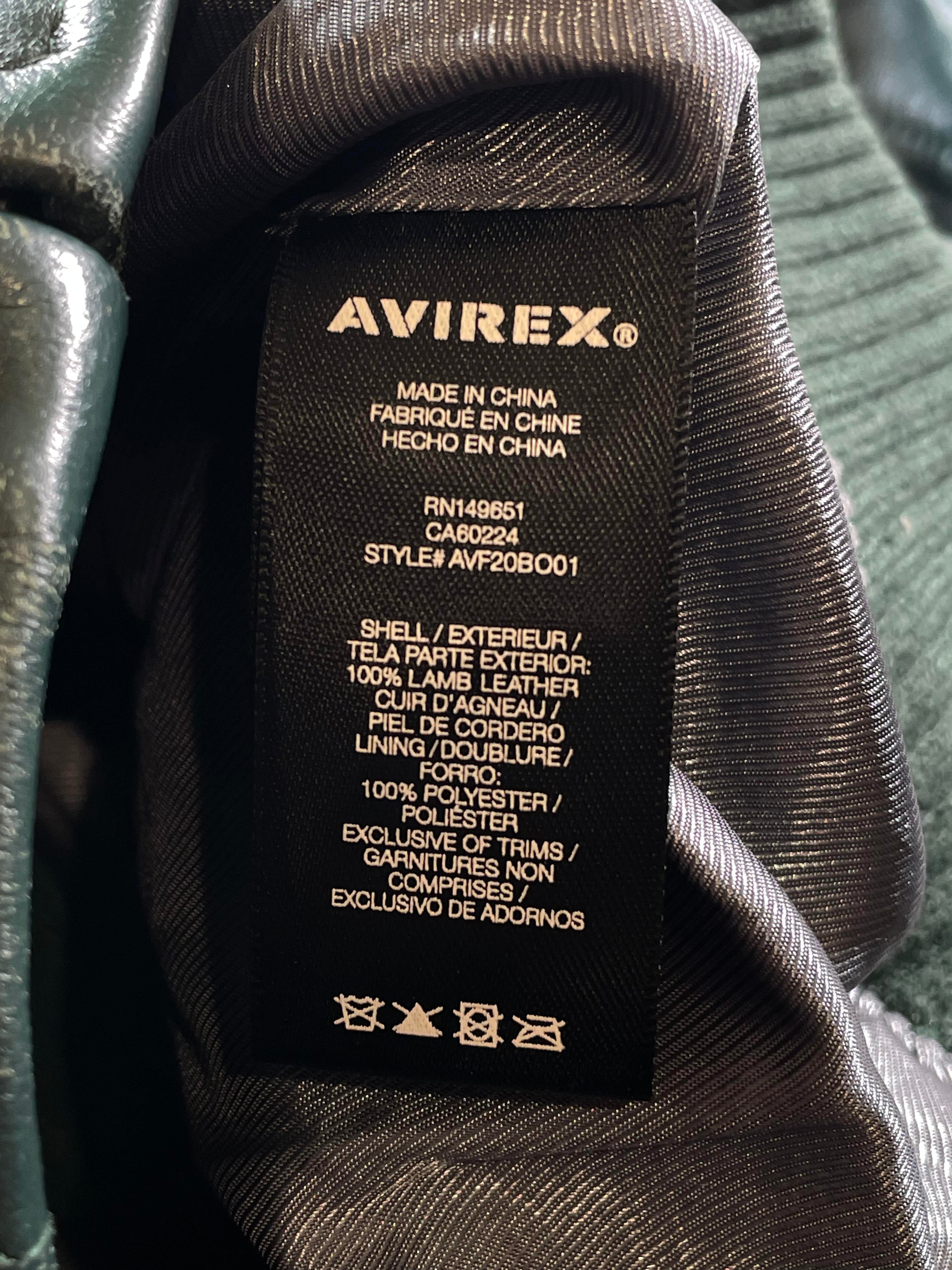 Avirex 1975 Green Varsity Jacket