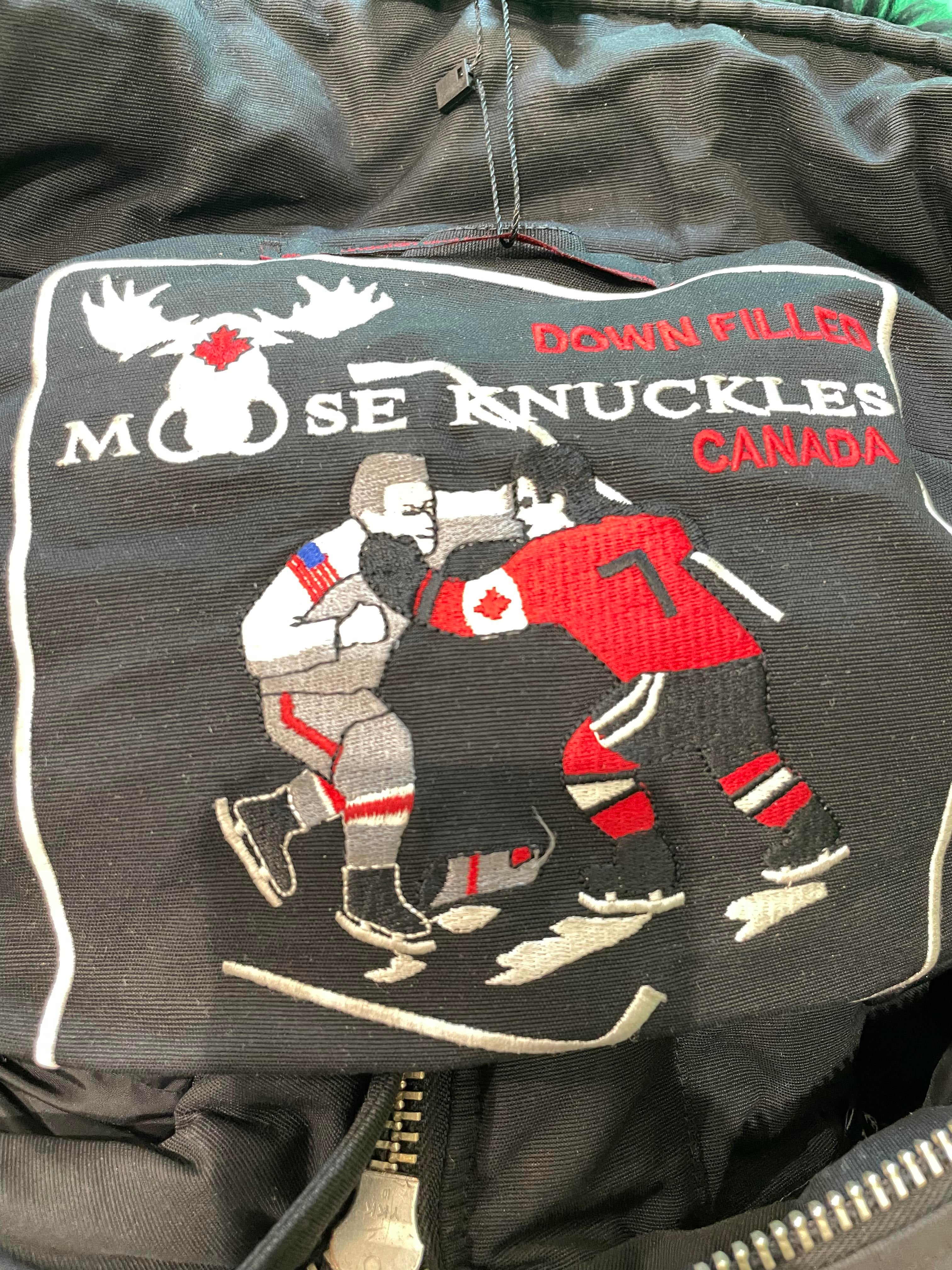 Moose Knuckles "Ballistic Bomber" Neoshear Black Coat