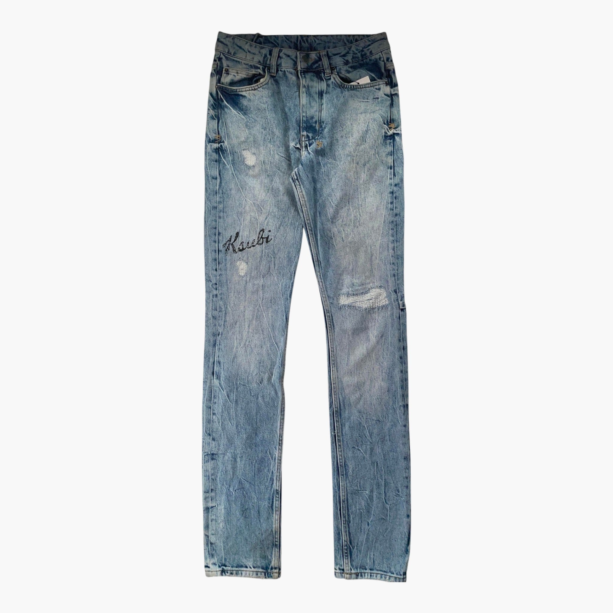Ksubi Knee Logo Light Wash Jeans