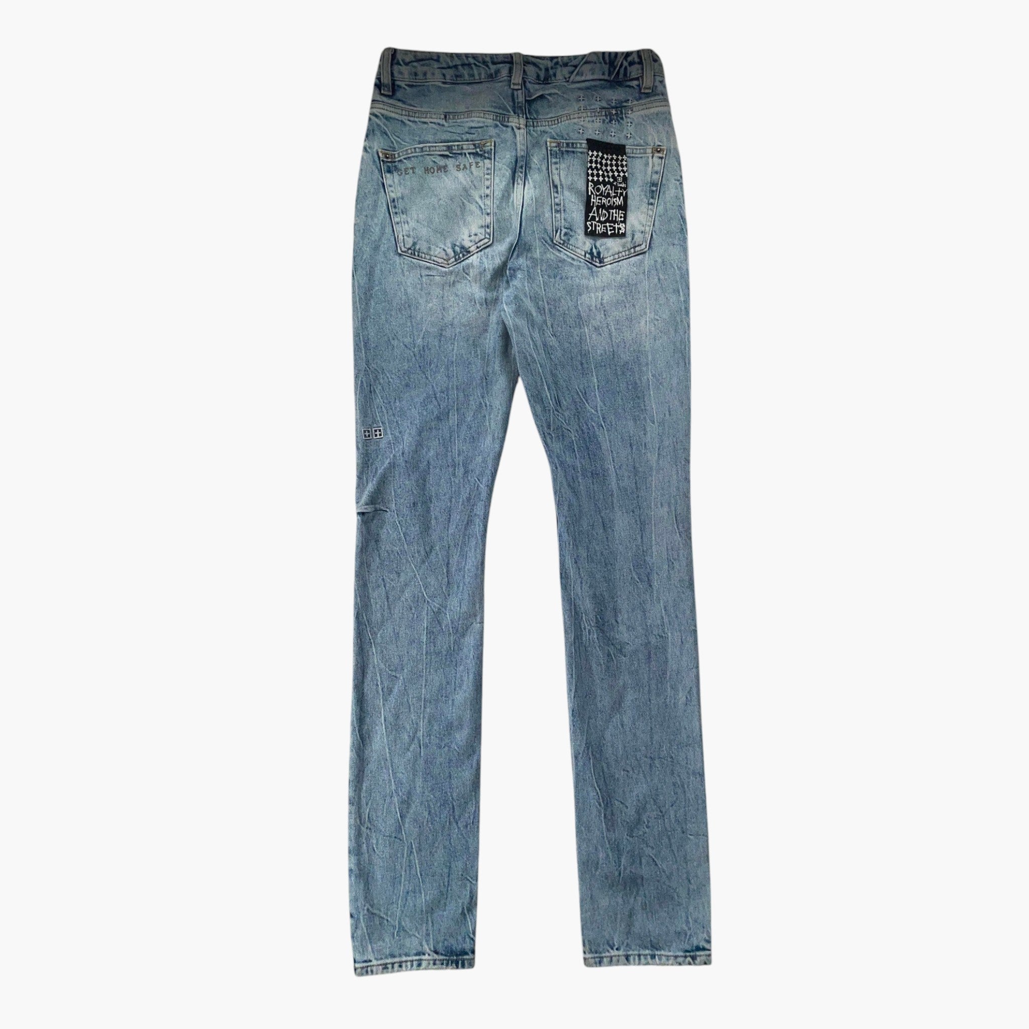 Ksubi Knee Logo Light Wash Jeans