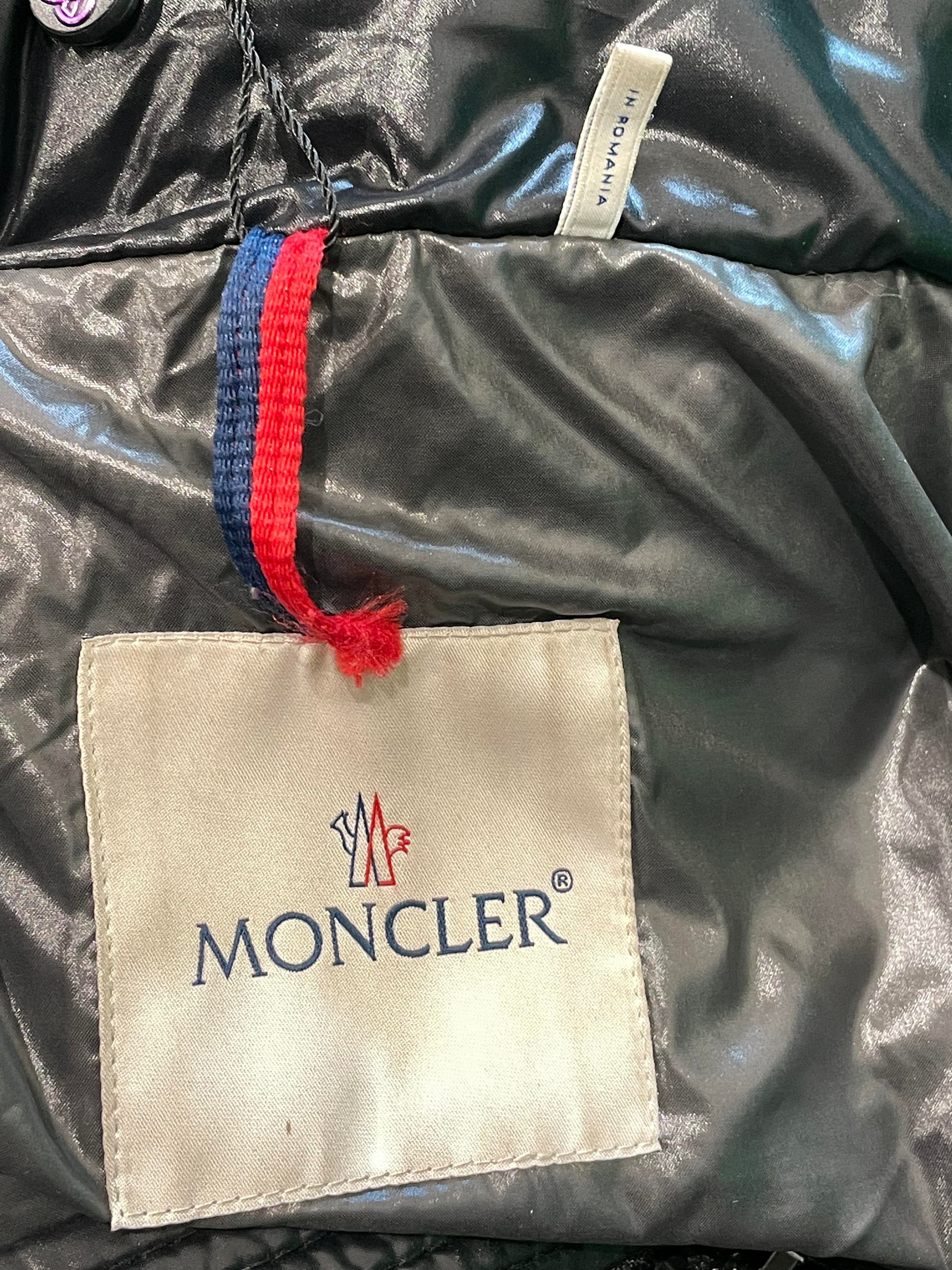 Moncler "Maya" Black Puffer Coat