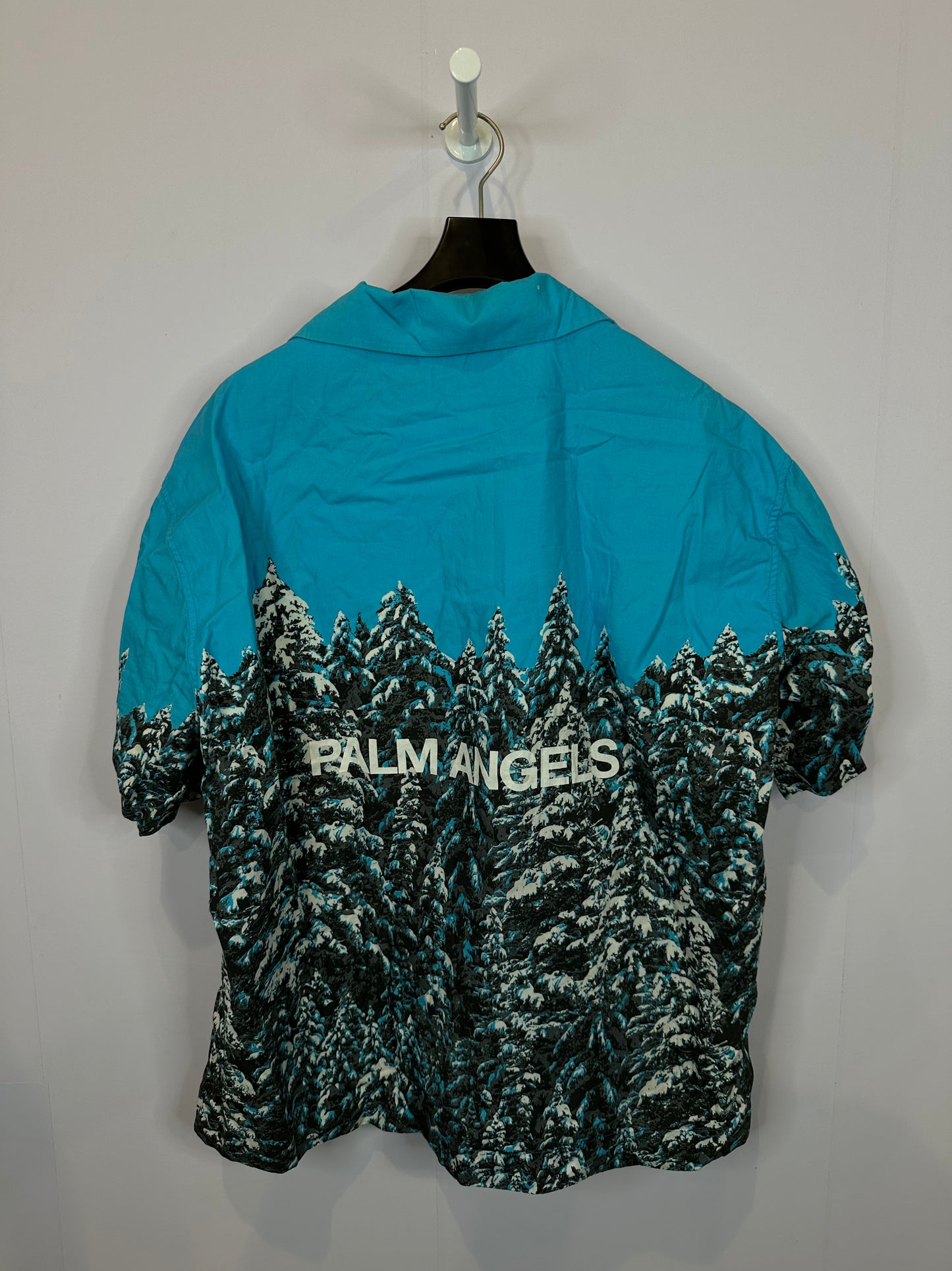 Palm Angels Blue Mountain Button Up Used 54 Large