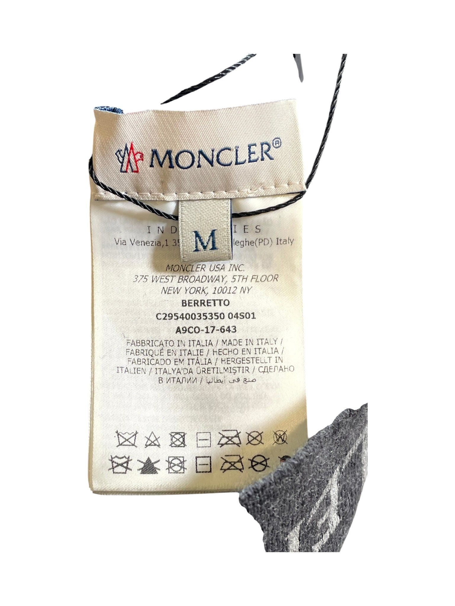 Moncler Fur Grey & White Beanie