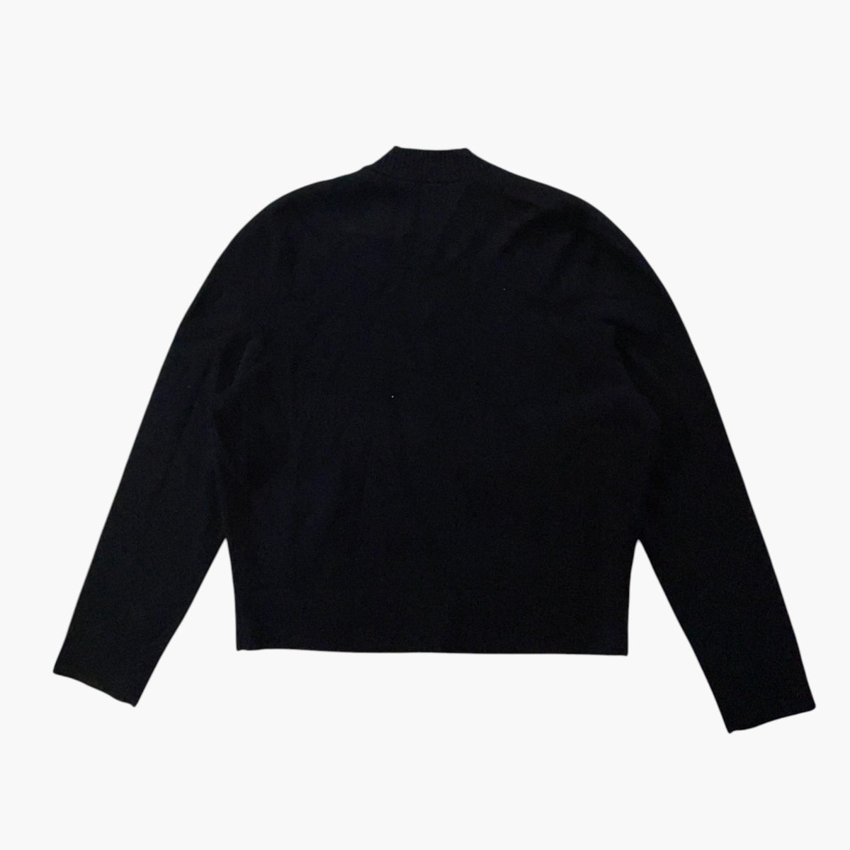 Chanel Uniform Black Zip Up Cardigan