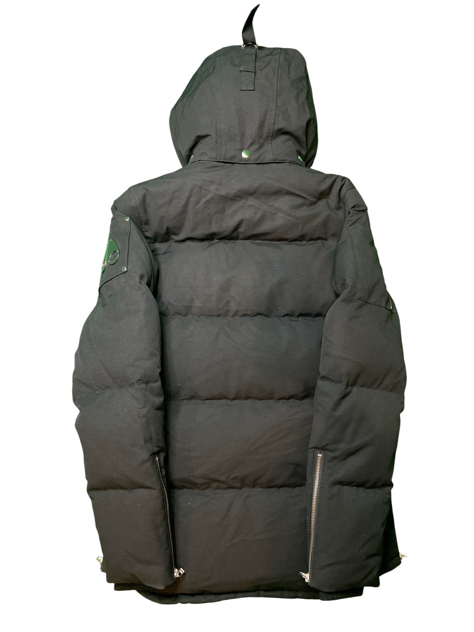 Moose Knuckles 3Q Black & Black Fur Parka Coat
