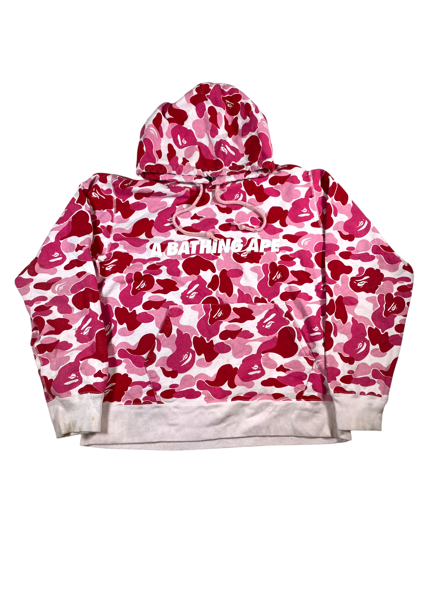 Bape ABA Pullover Camo Pink Hoodie