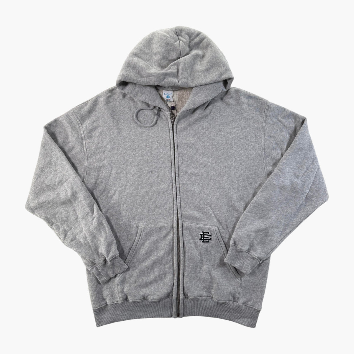 Eric Emanuel Embroidered Pocket Grey Zip Up