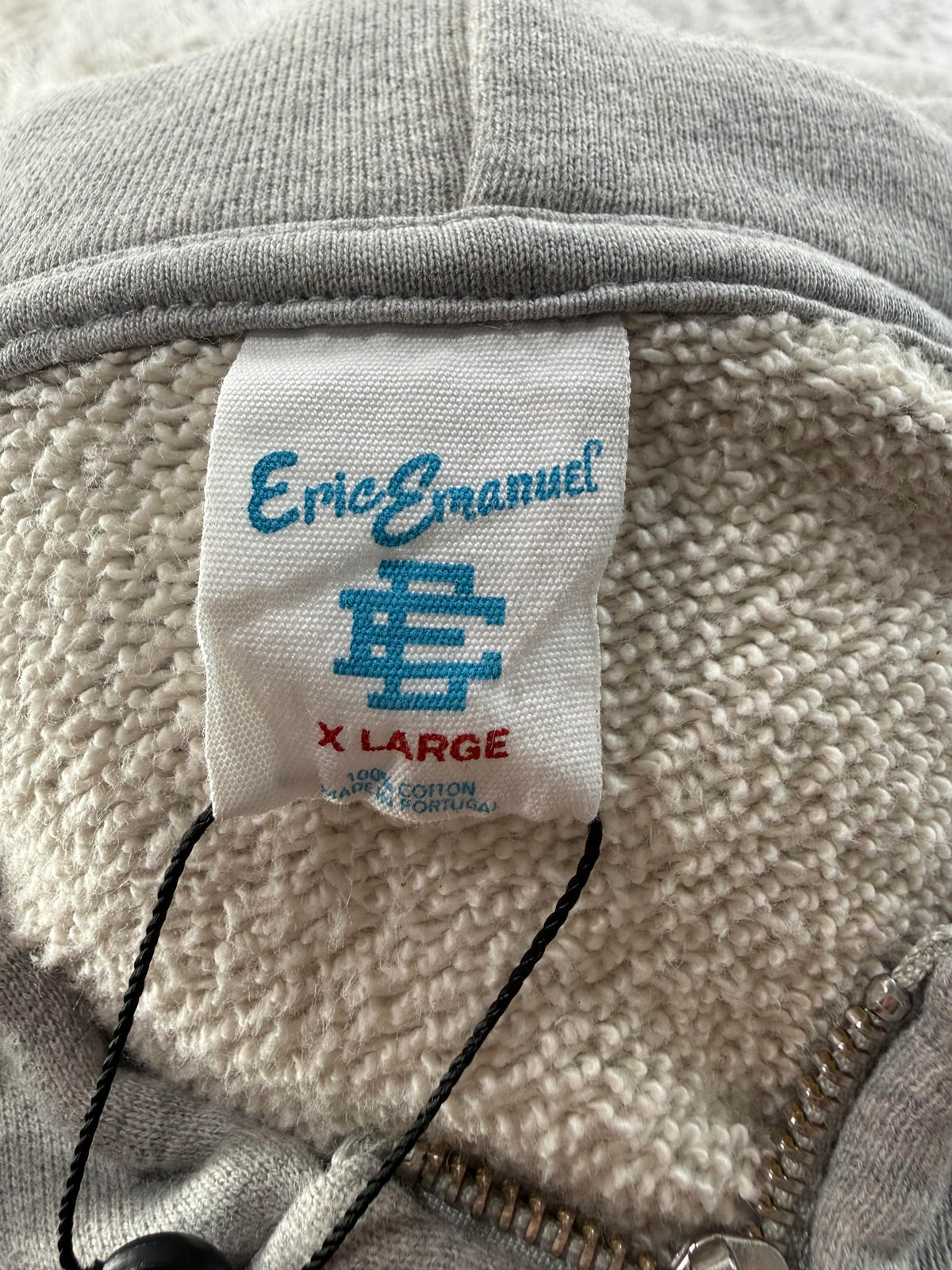 Eric Emanuel Embroidered Pocket Grey Zip Up