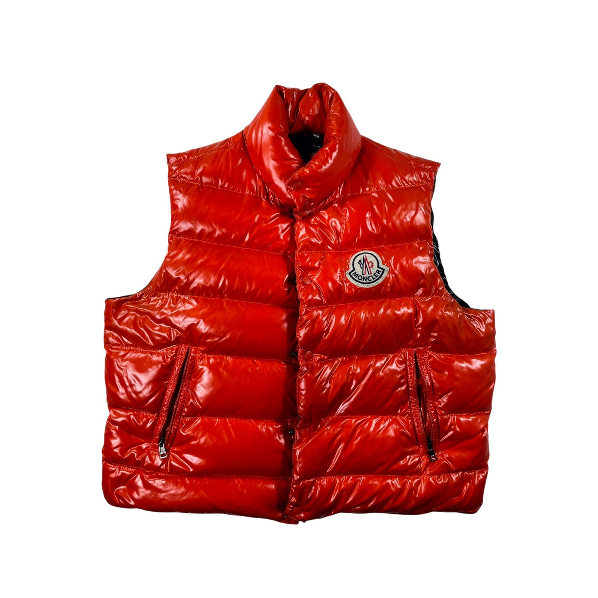 Moncler "Tibb" Orange Puffer Vest