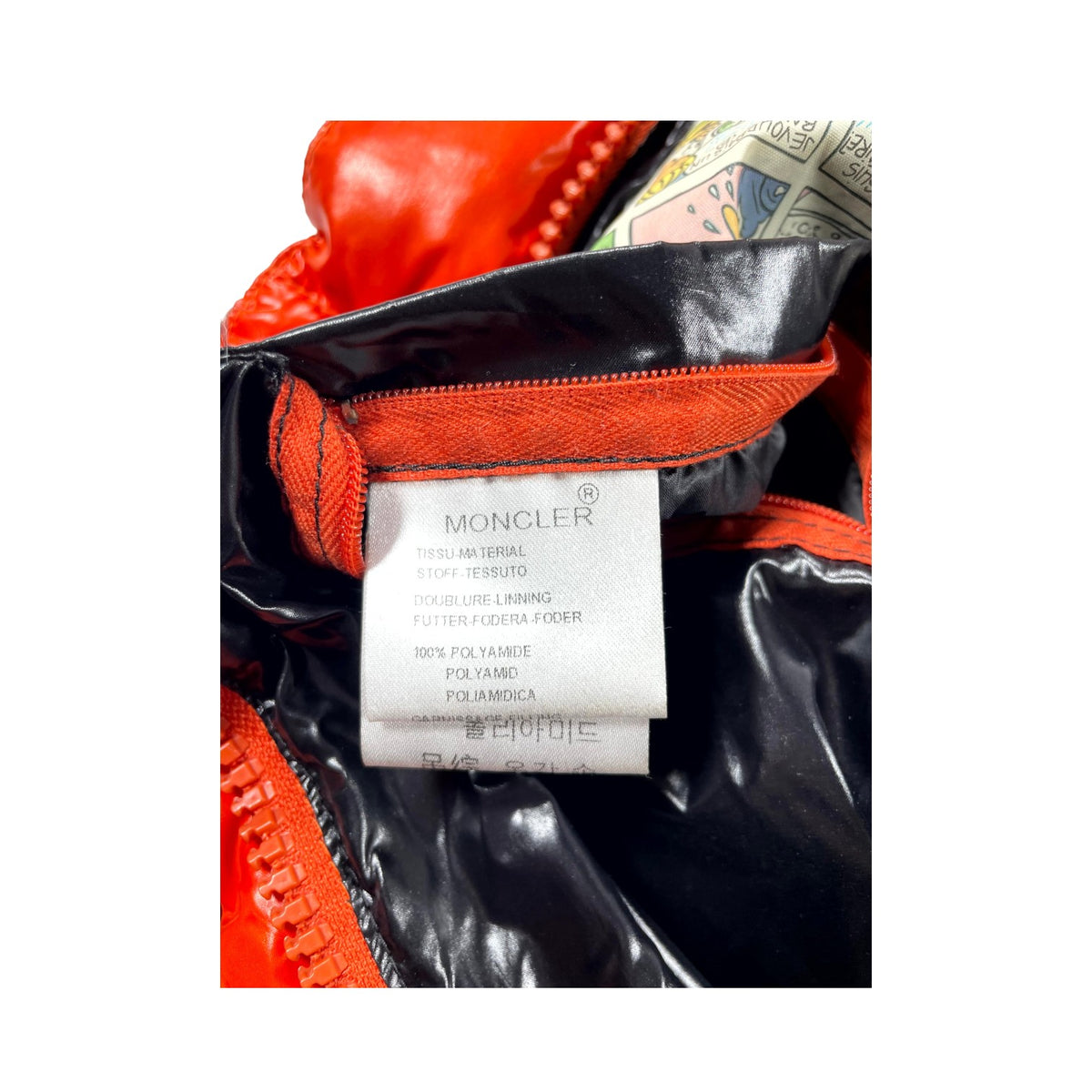 Moncler "Tibb" Orange Puffer Vest
