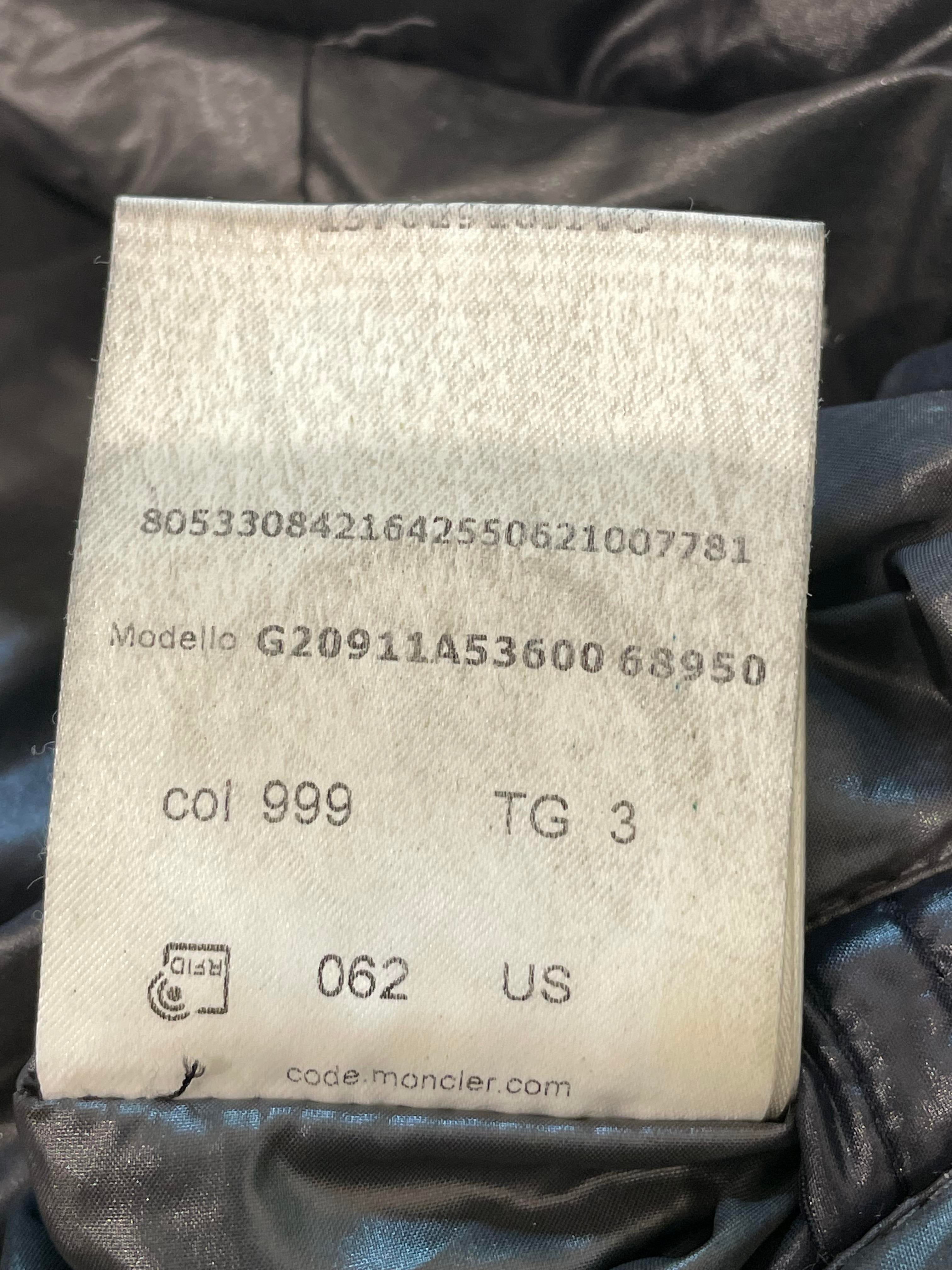 Moncler "Maya" Black Puffer Coat