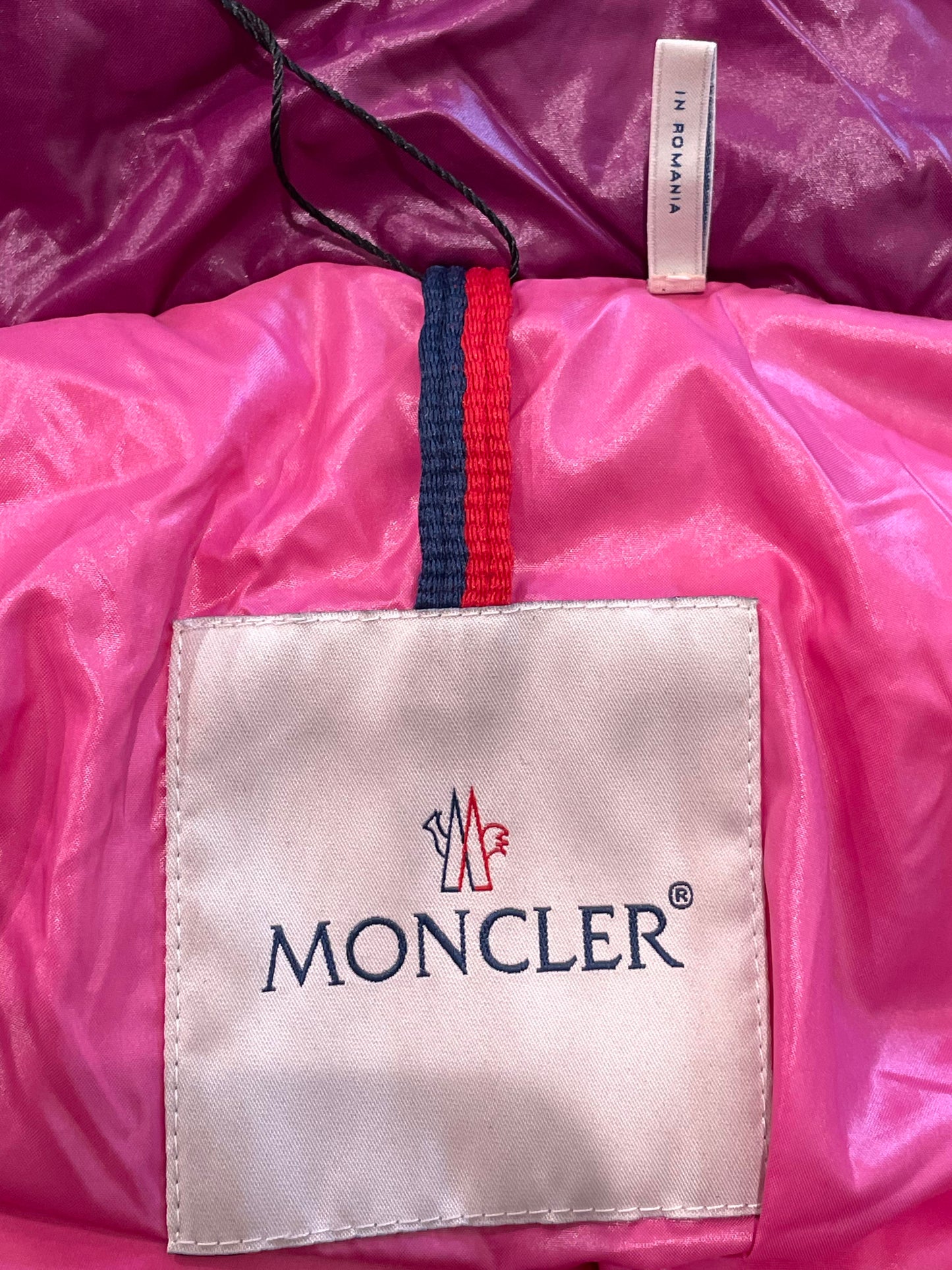 Moncler "Maya" Purple & Pink Puffer Coat