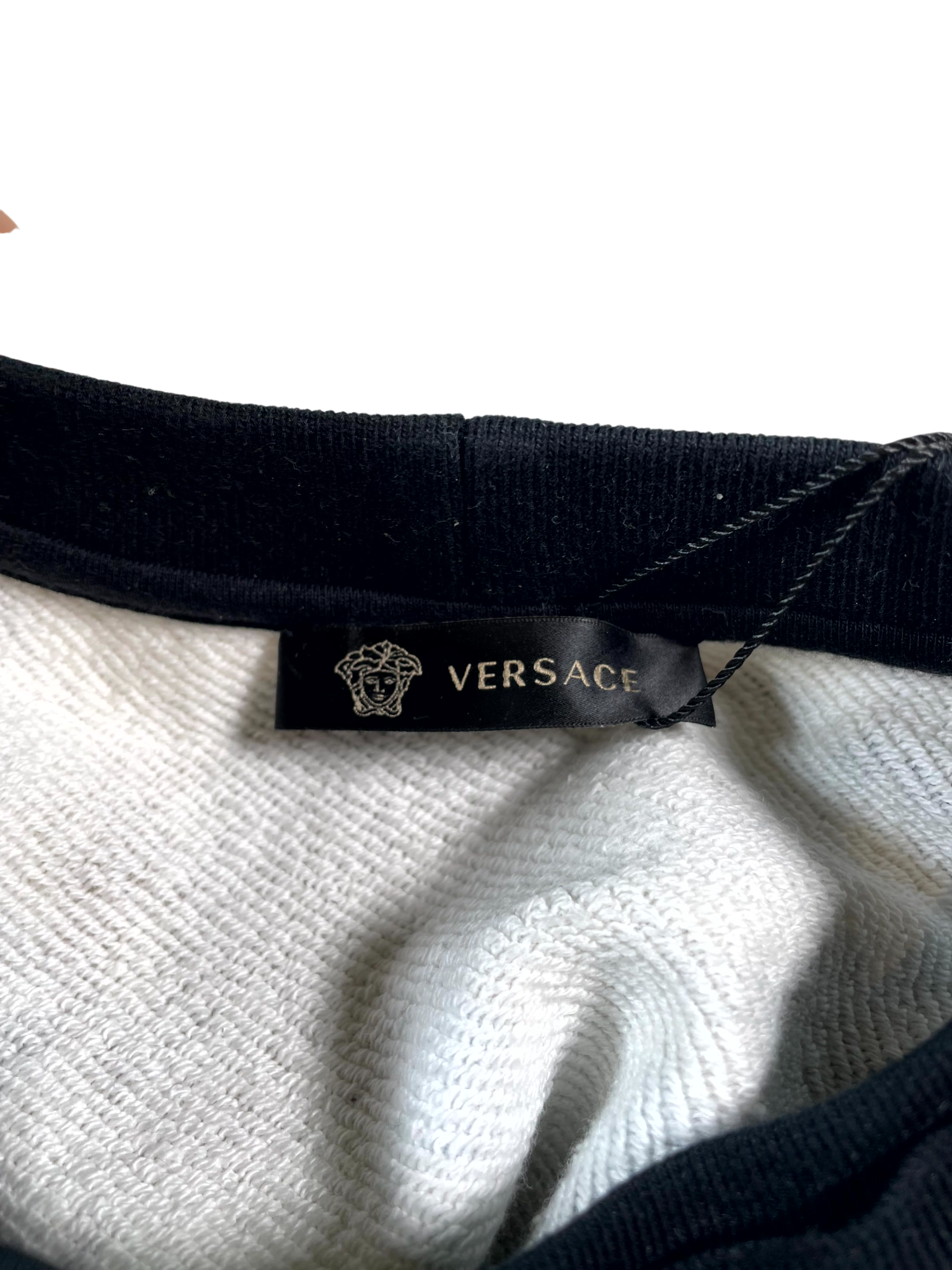 Versace Floral Crewneck Baby Blue & Purple Sweater