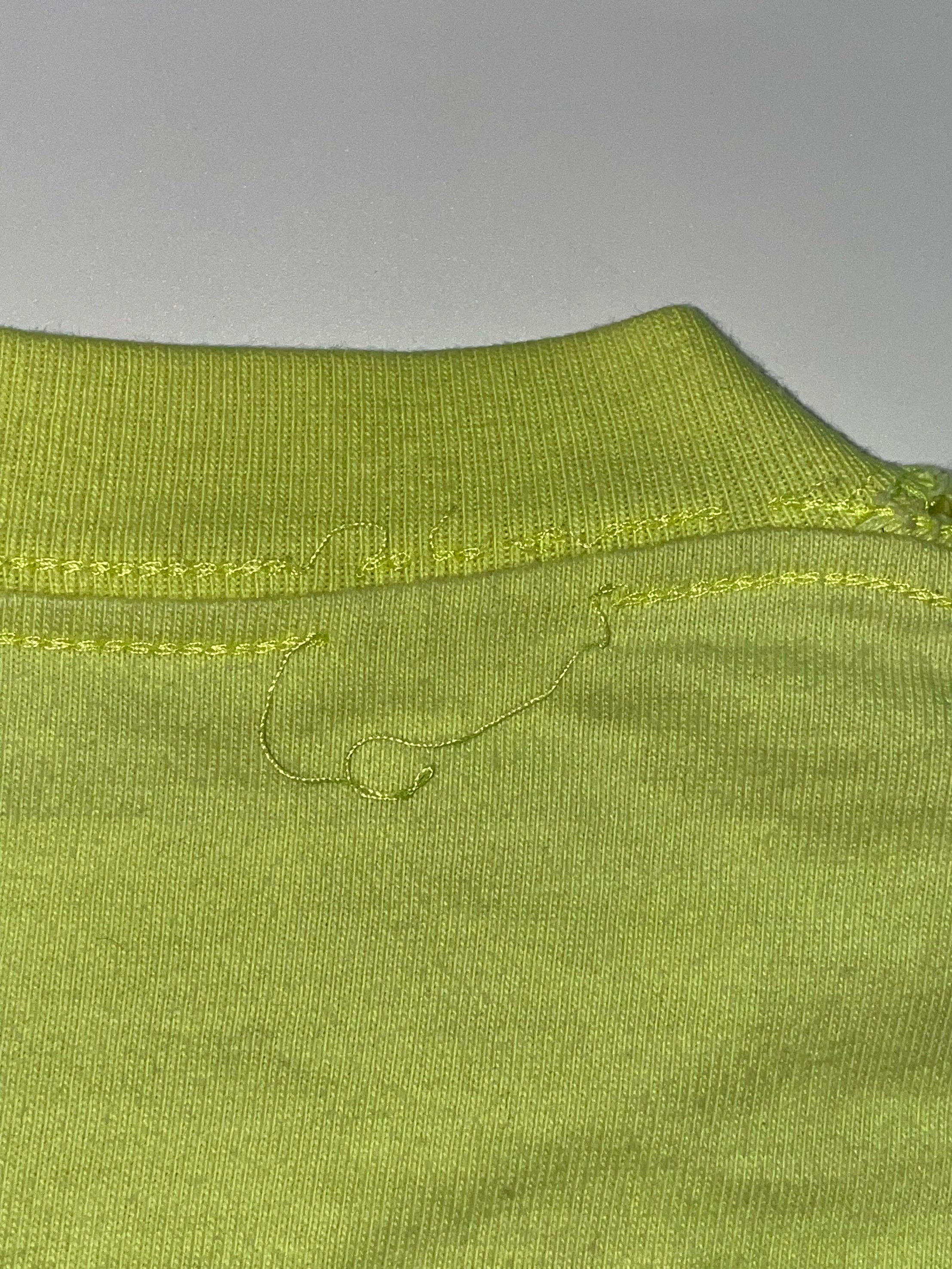 Balenciaga Classic Campaign Logo Lime Tee