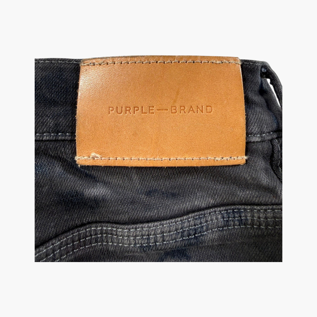 Purple Brand Black Wash Tie Dye Jeans