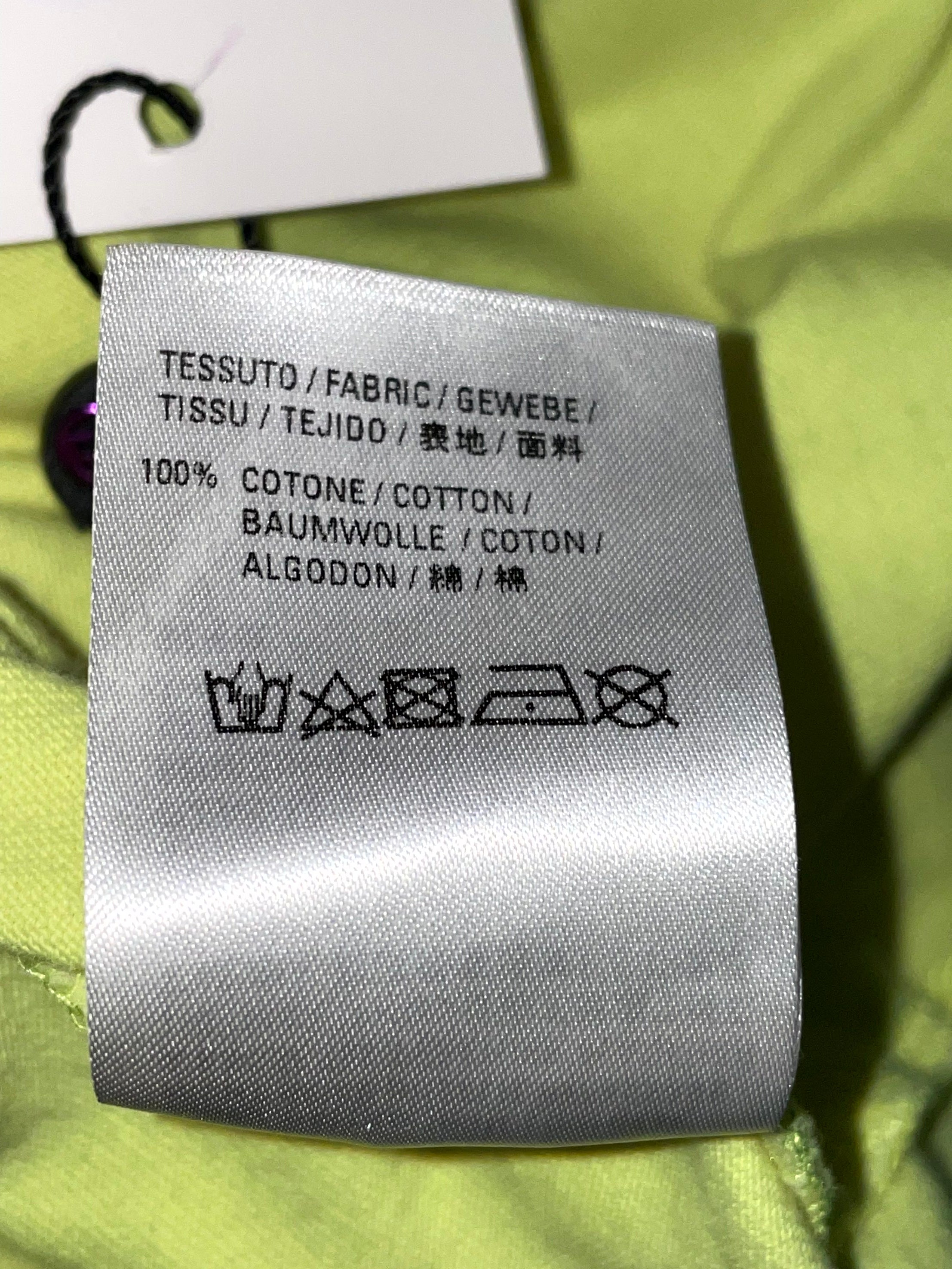 Balenciaga Classic Campaign Logo Lime Tee
