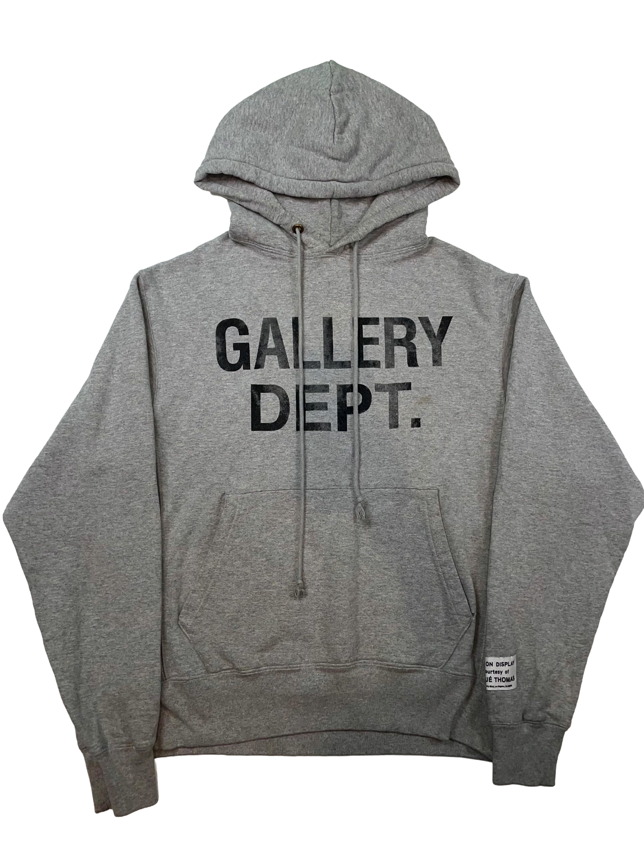 Gallery Dept Chest Logo Grey Hoodie