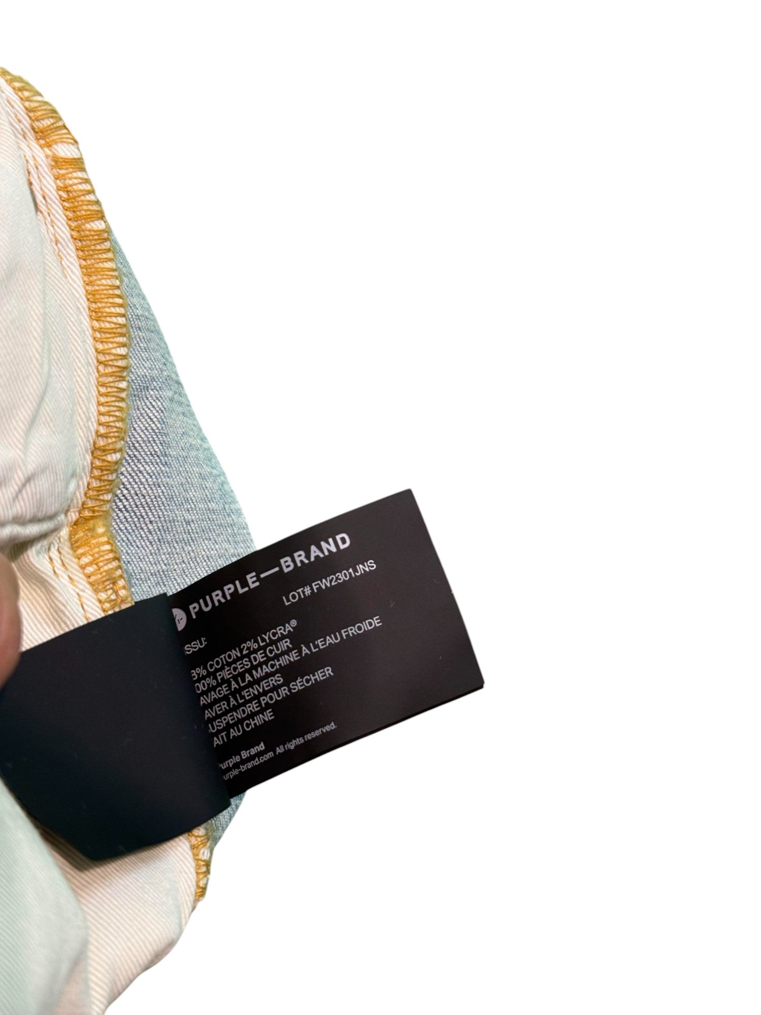 Purple Brand 'Halftone Worldmark' Light Wash Jeans