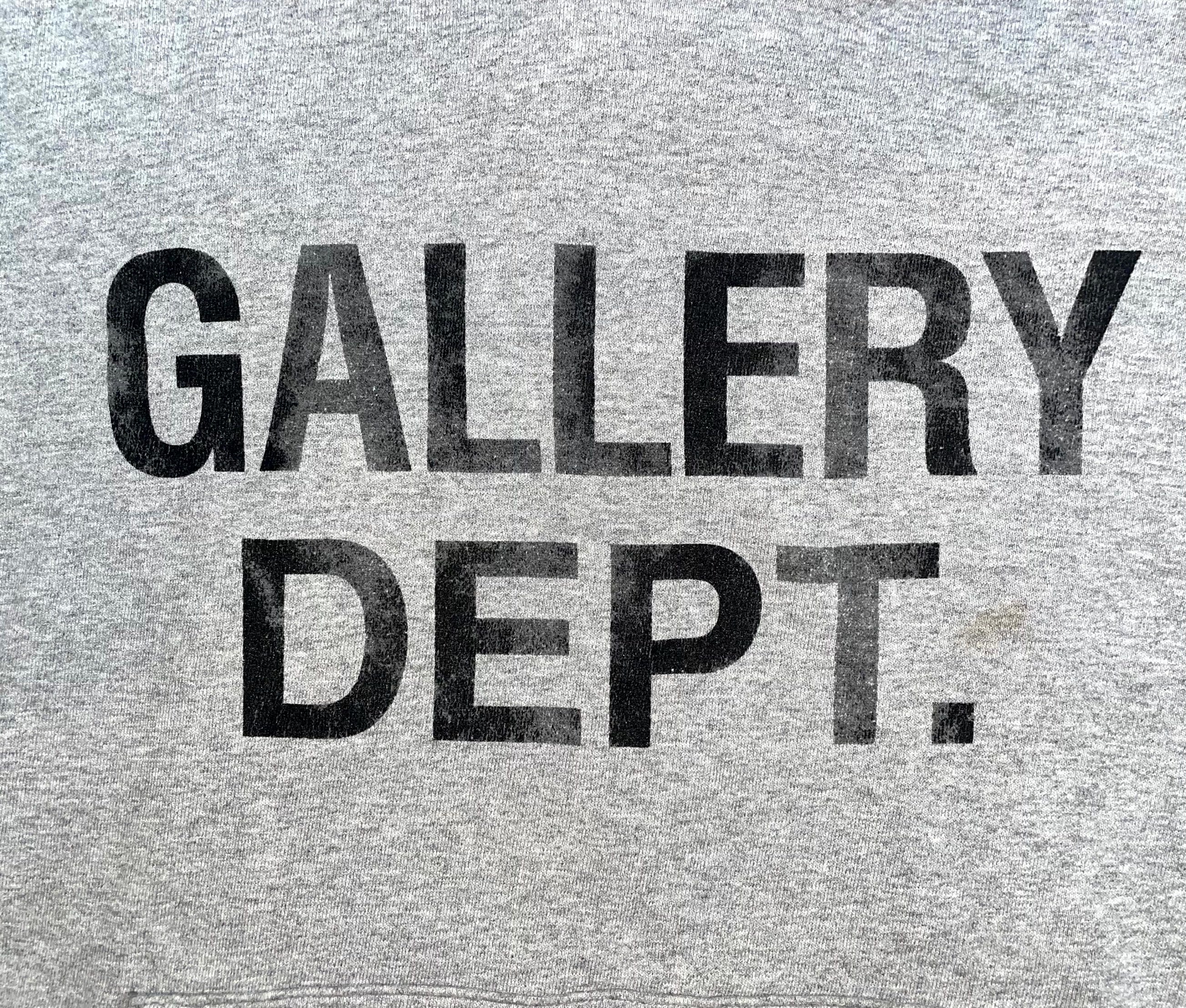 Gallery Dept Chest Logo Grey Hoodie