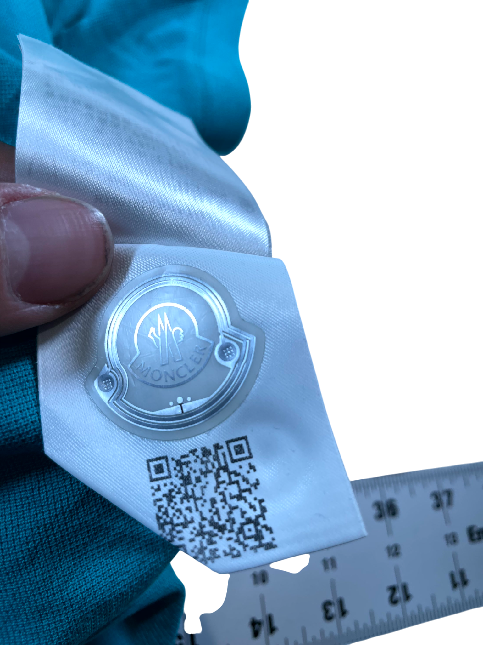Moncler Collar Teal & Black Polo
