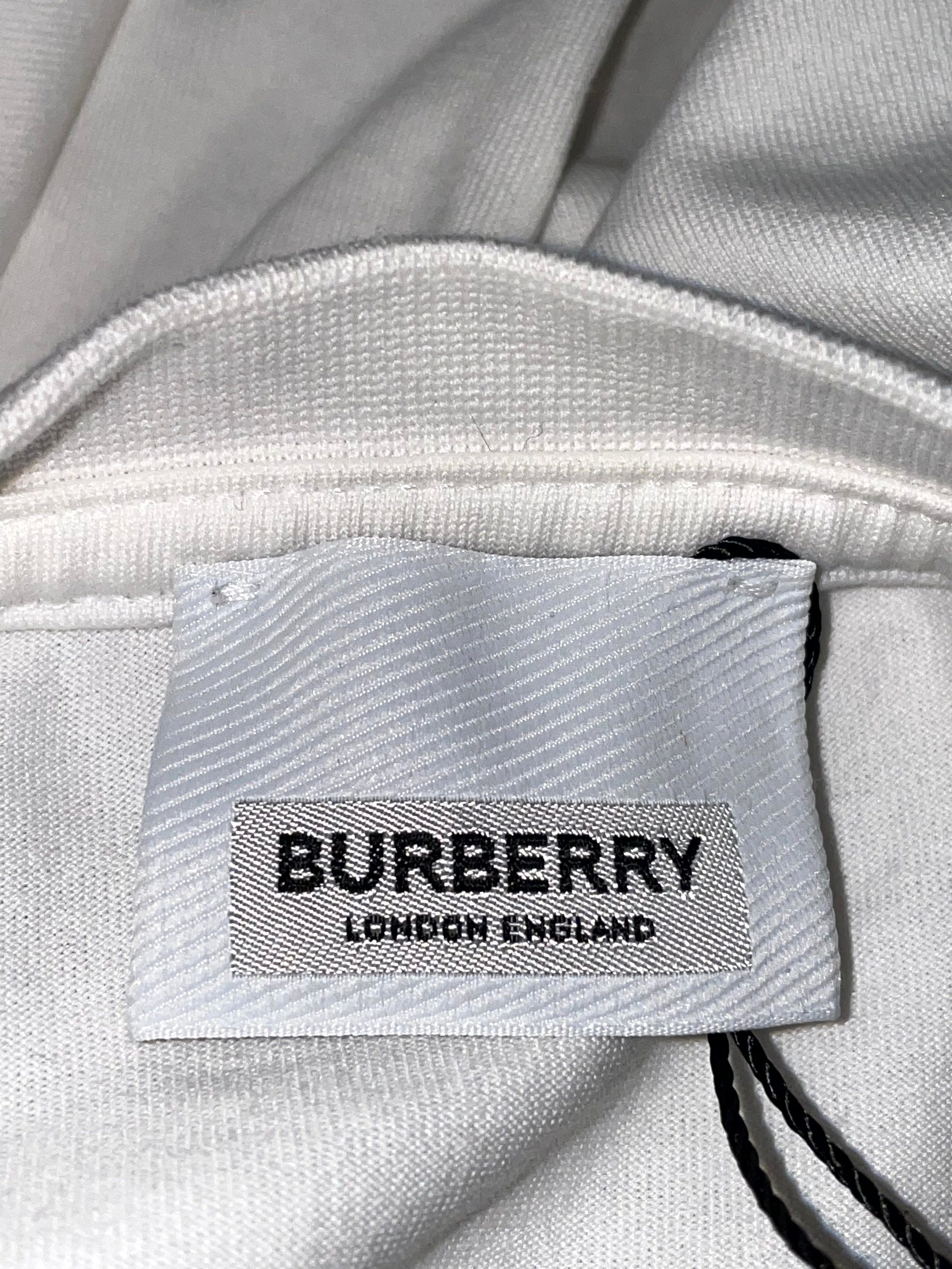 Burberry Chest Logo White Tee