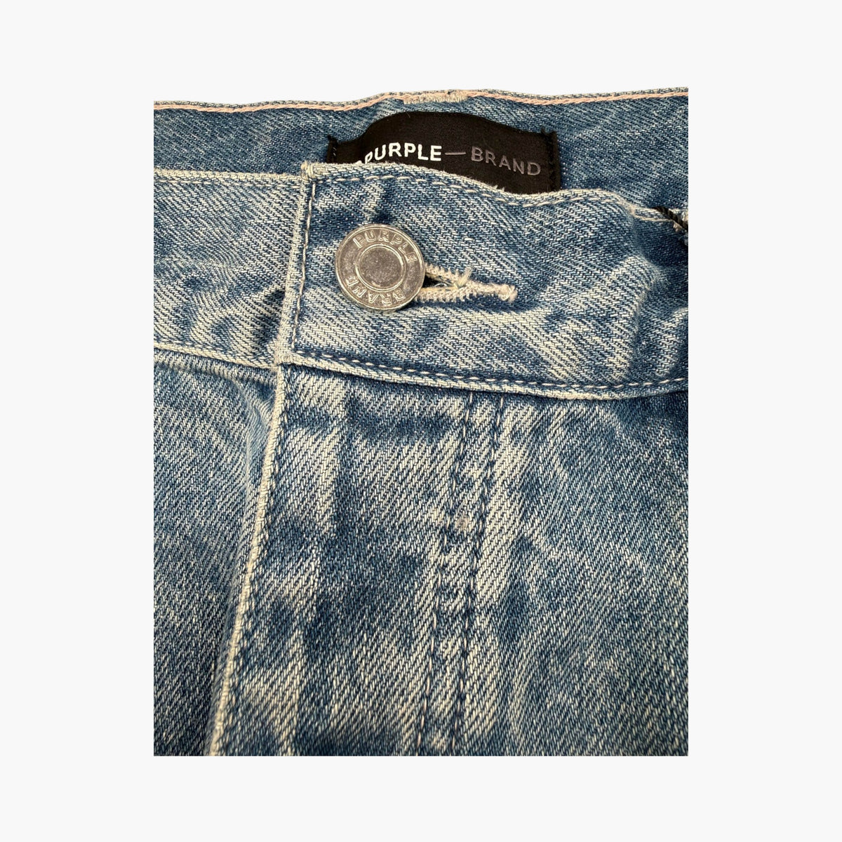 Purple Brand Light Wash Splatter Jeans