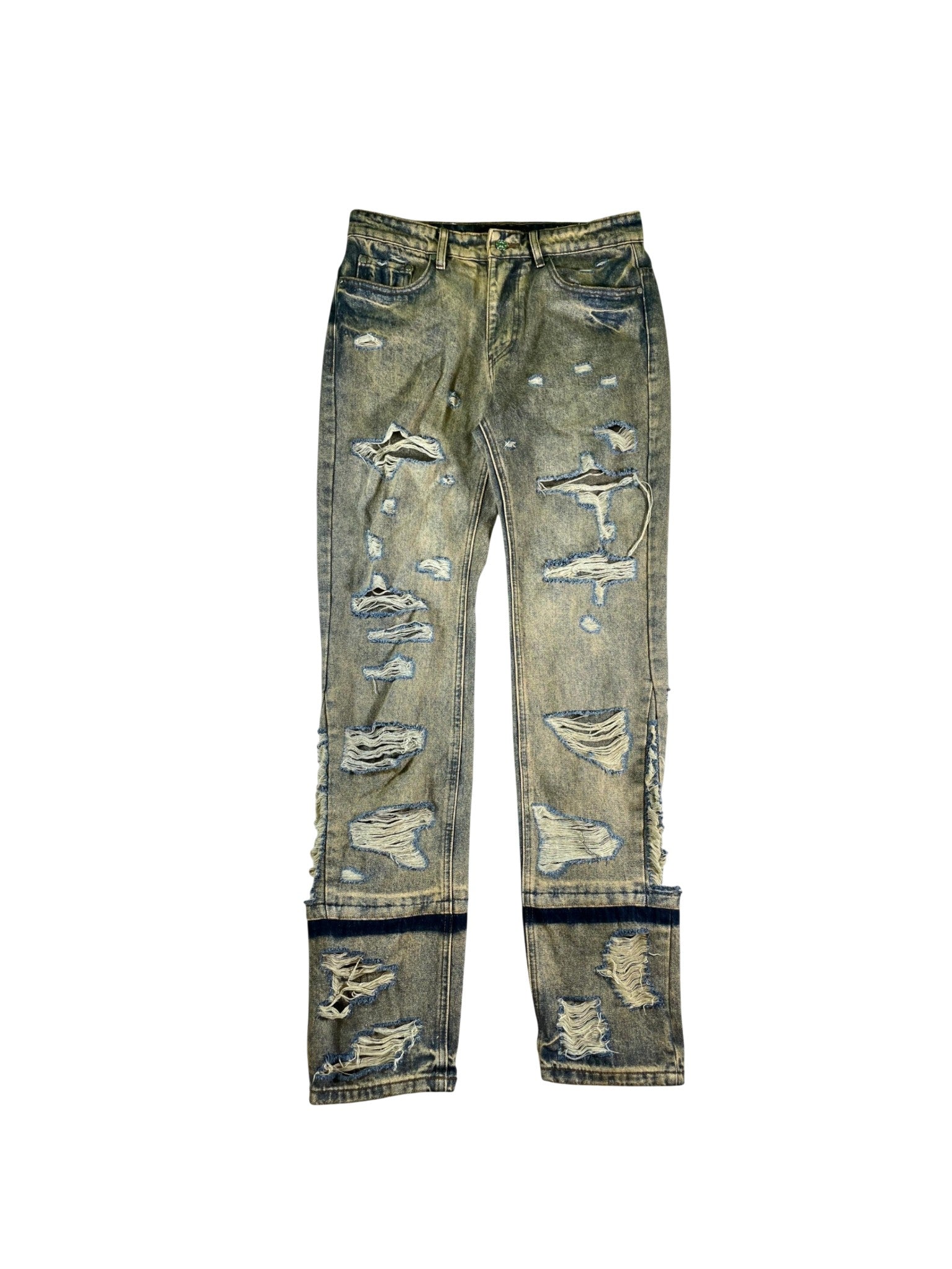 Who Decides War Distressed Rust Wash Jeans