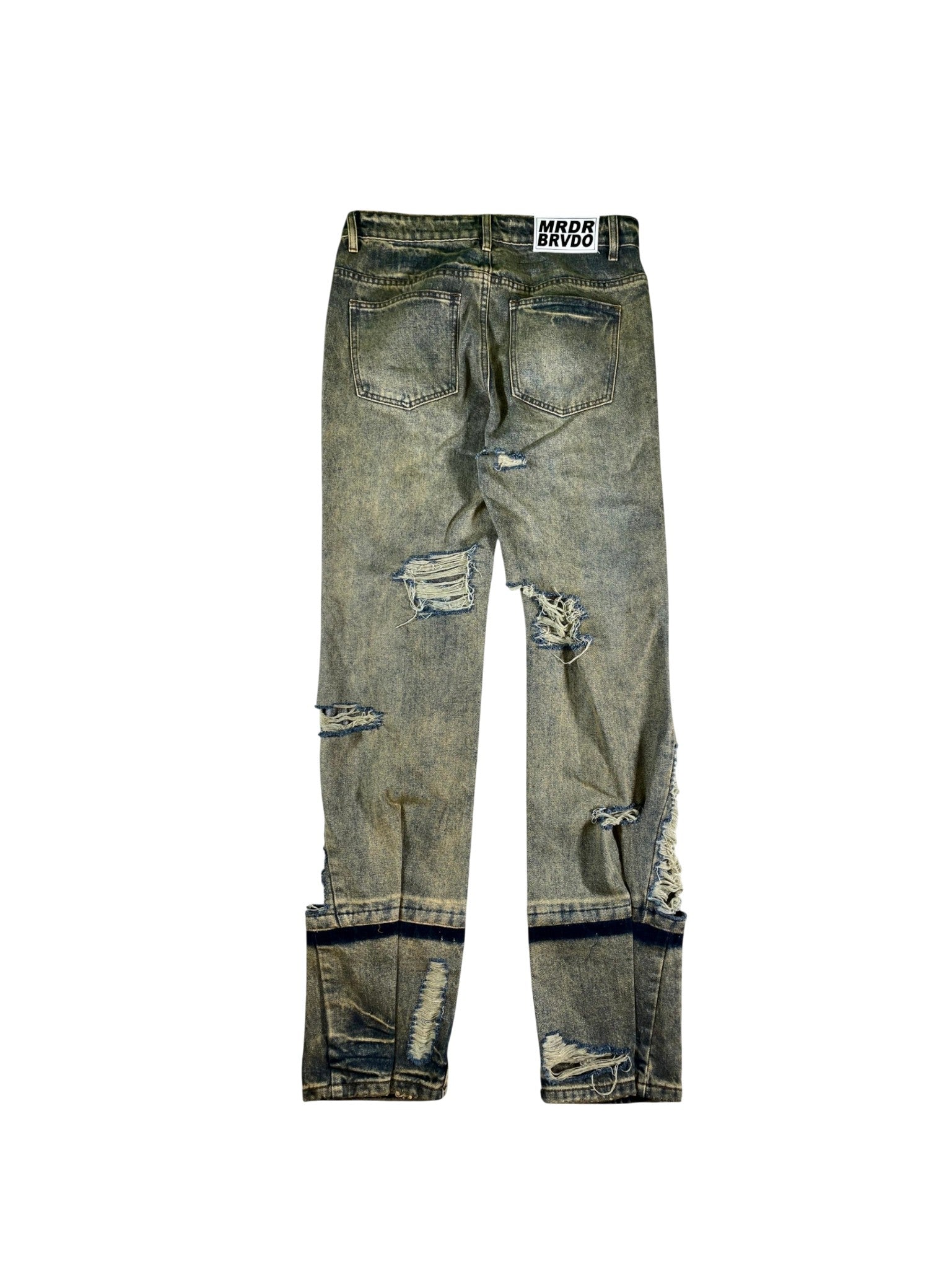 Who Decides War Distressed Rust Wash Jeans