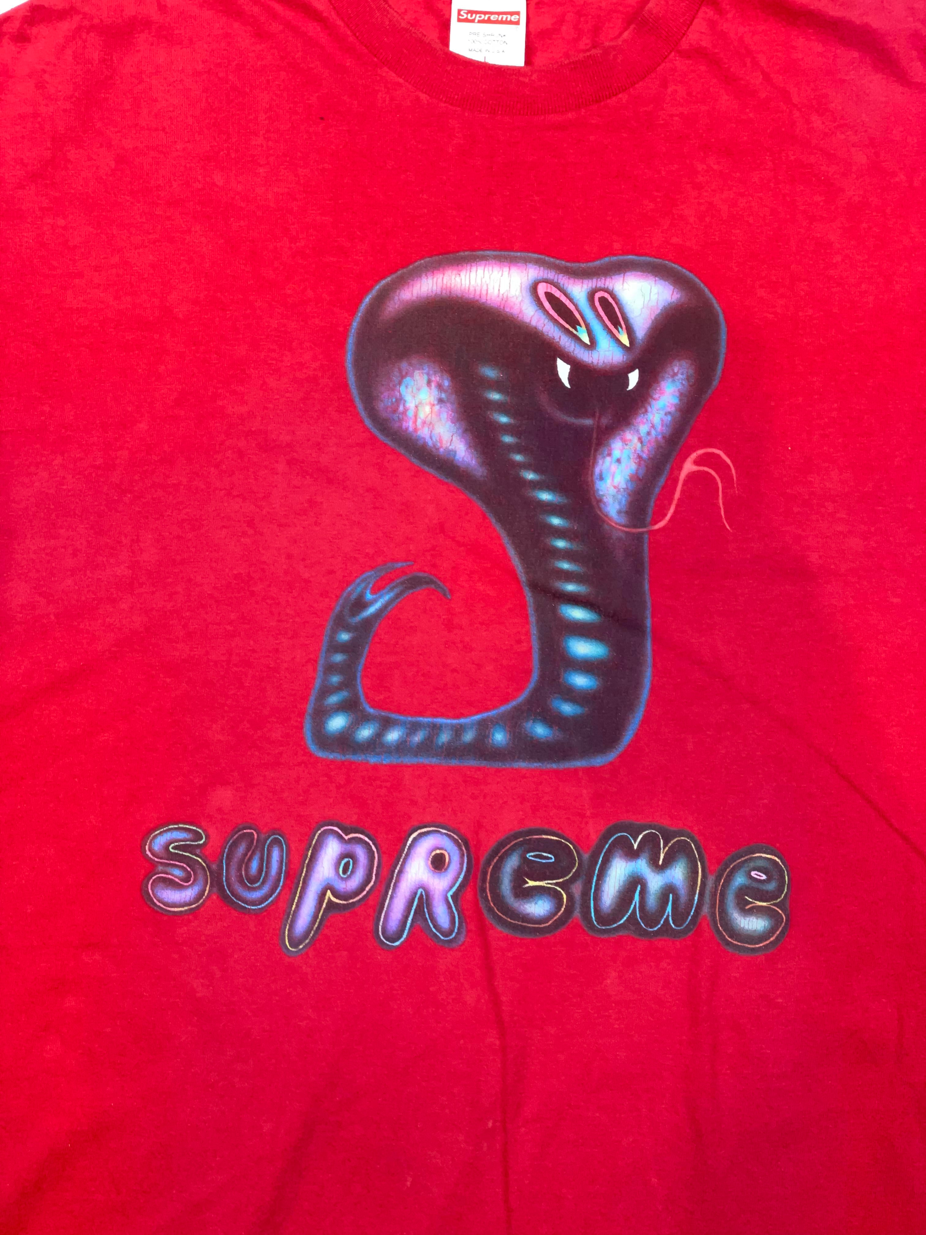 Supreme Cobra Red Tee