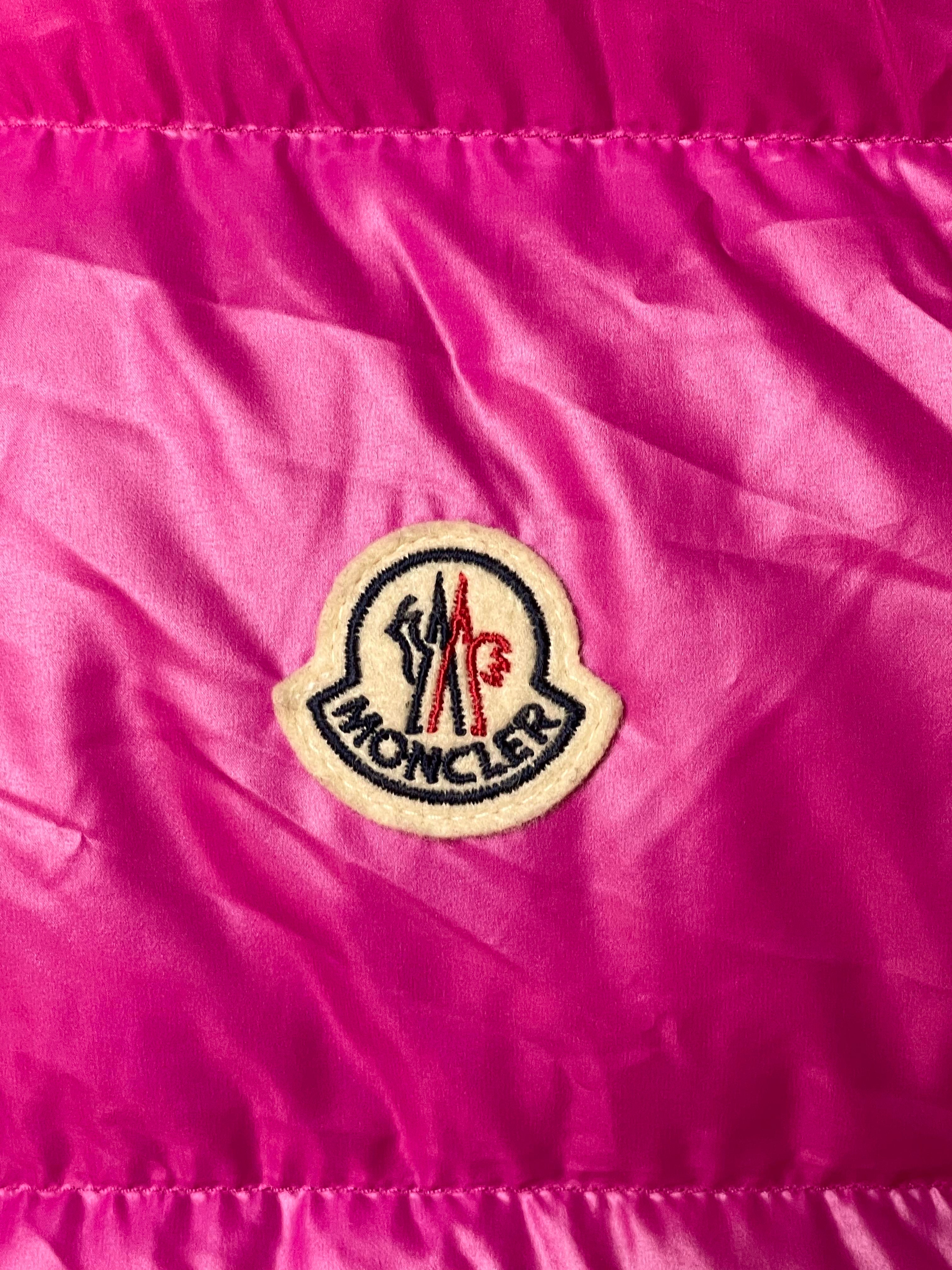 Moncler Retractable Hood Pink Vest