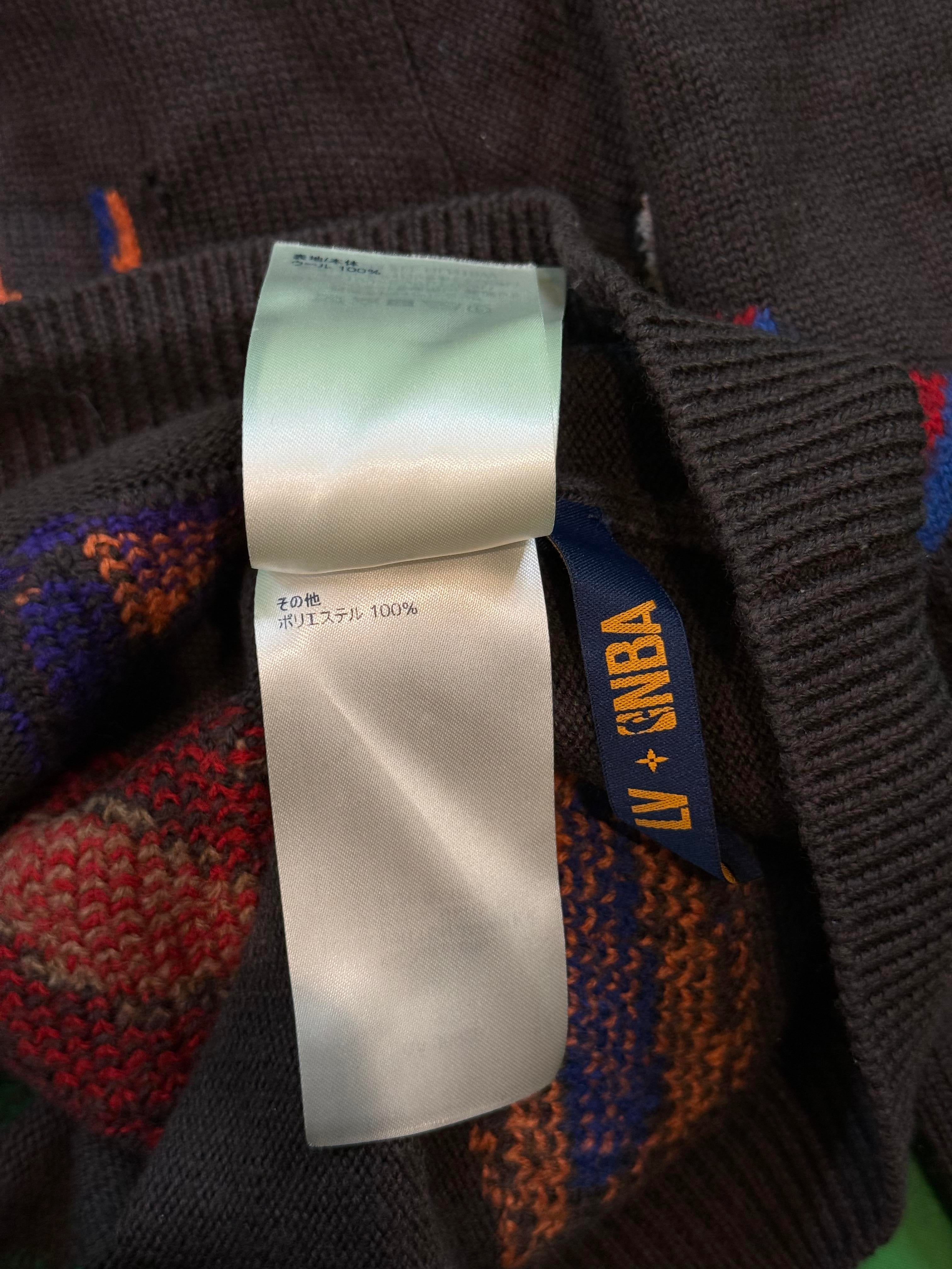 LV x NBA Knit Brown Multi Sweater