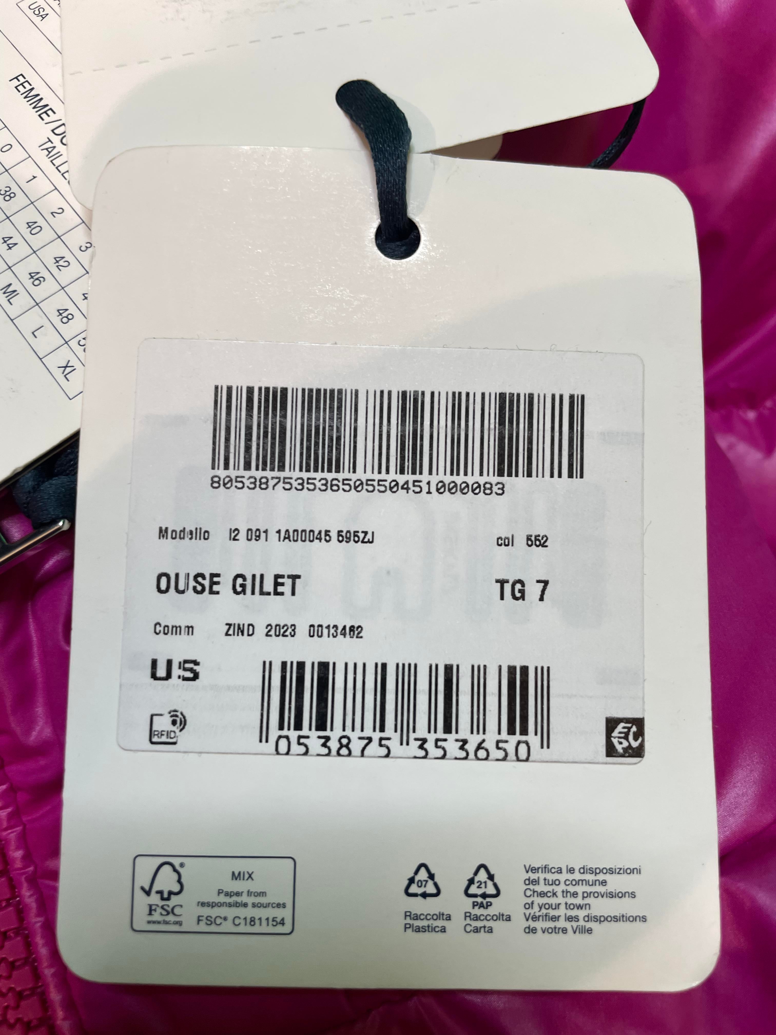 Moncler Retractable Hood Pink Vest