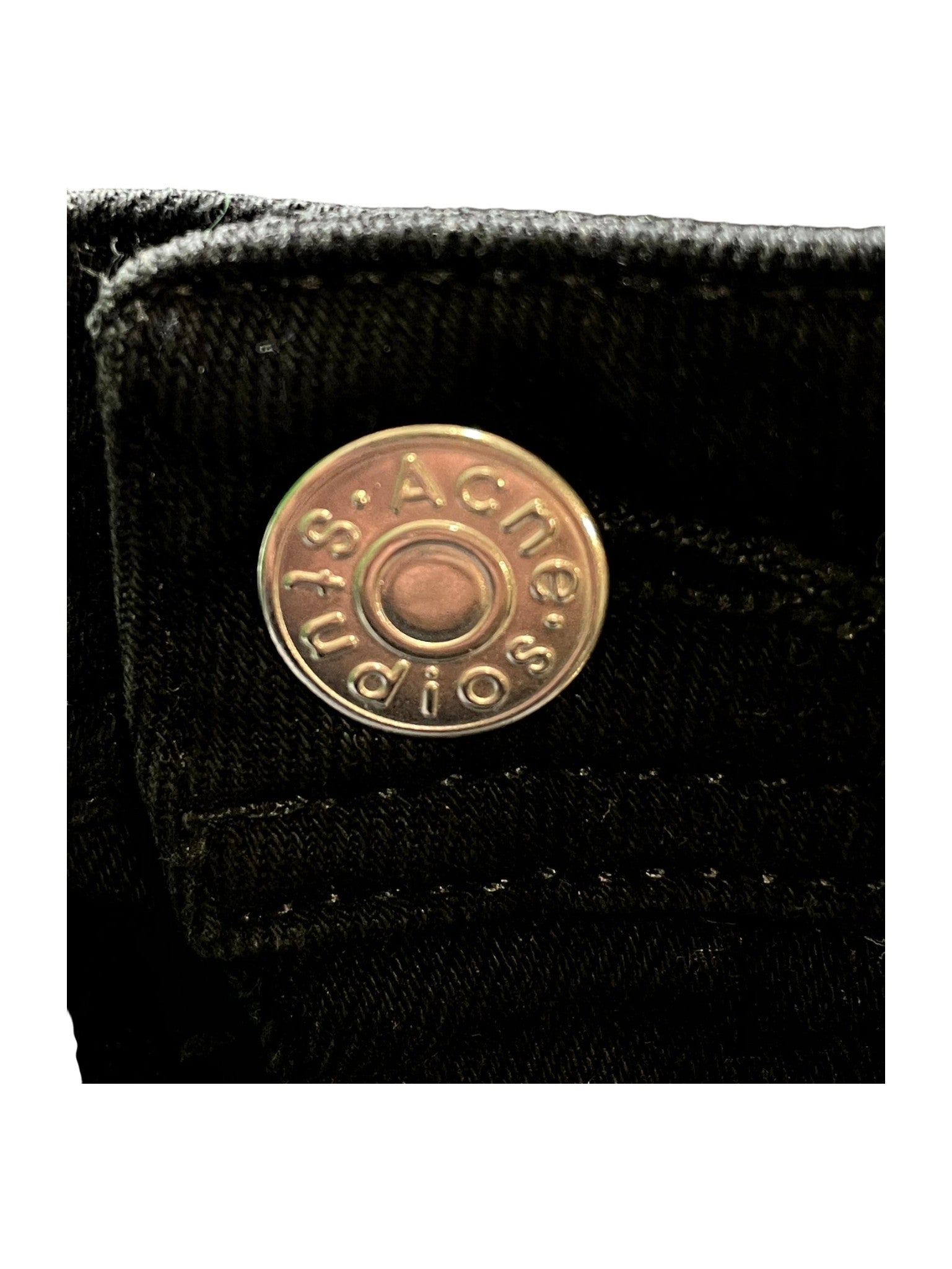 Acne Studios Deep Classic Plain (Women's) Black Jeans