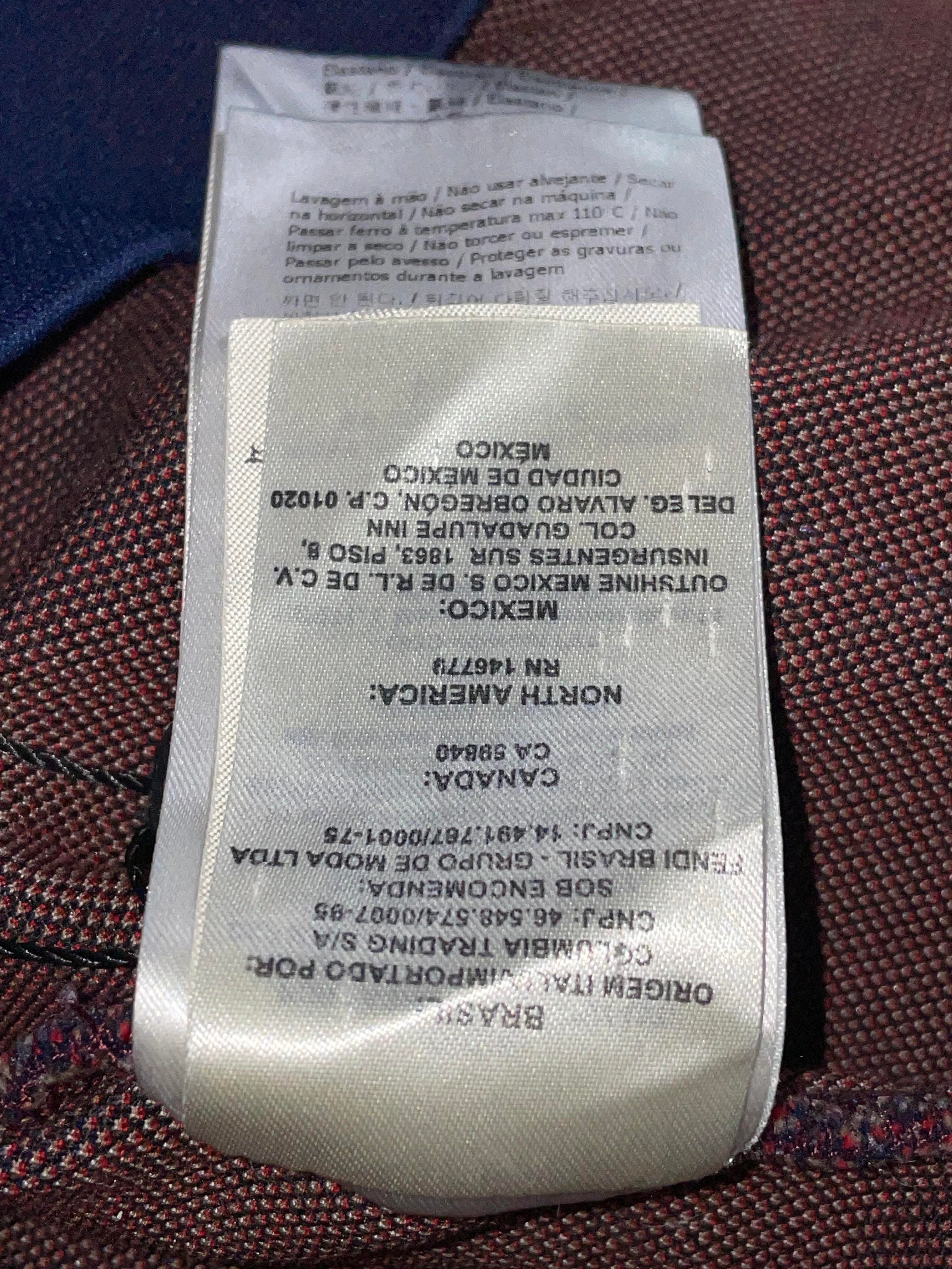Fendi Logo Navy & Red Hoodie