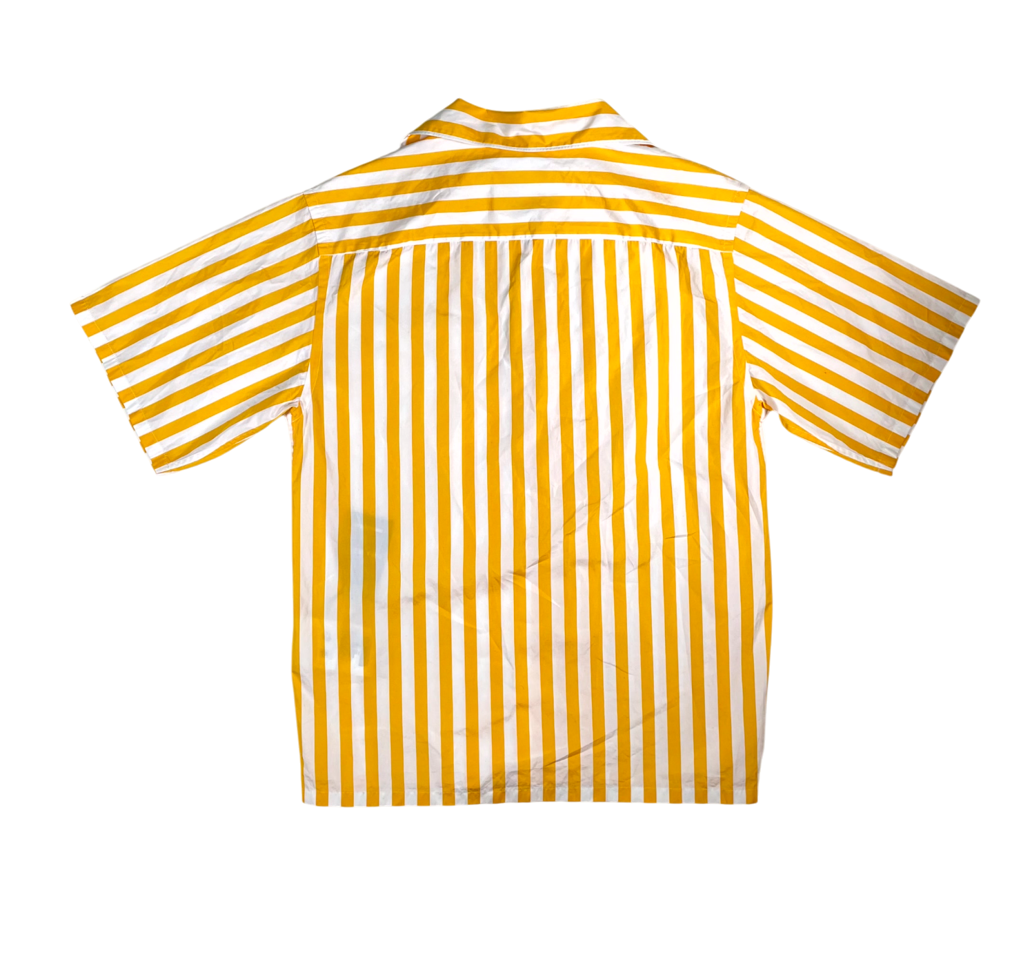 Prada Button Up Yellow Stripe Shirt