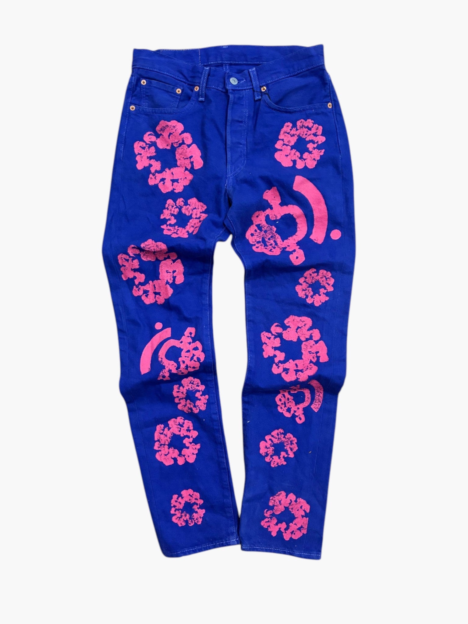 Denim Tears BSTROY Navy & Pink Jeans