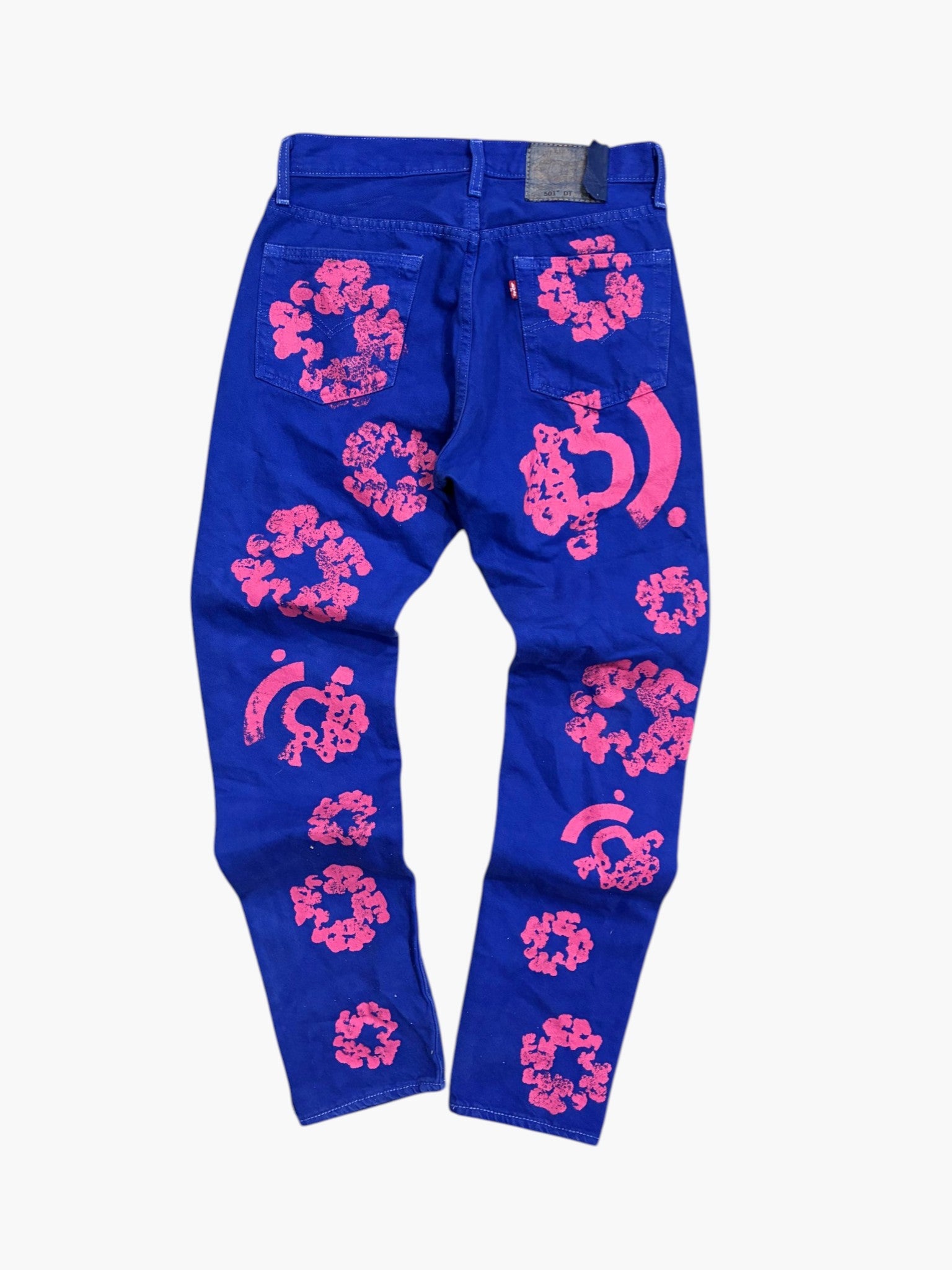 Denim Tears BSTROY Navy & Pink Jeans