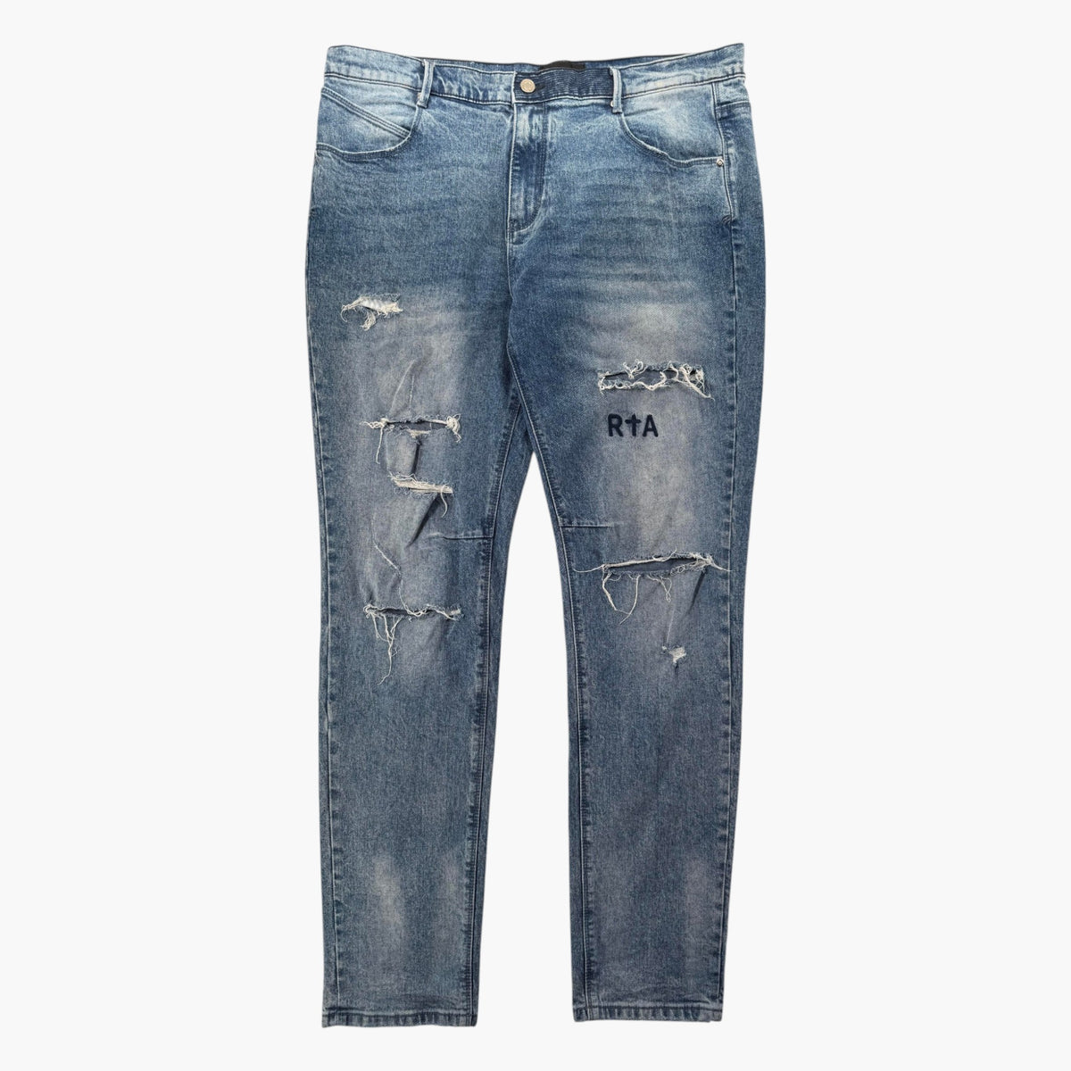 RTA Light Wash Ripped Jeans