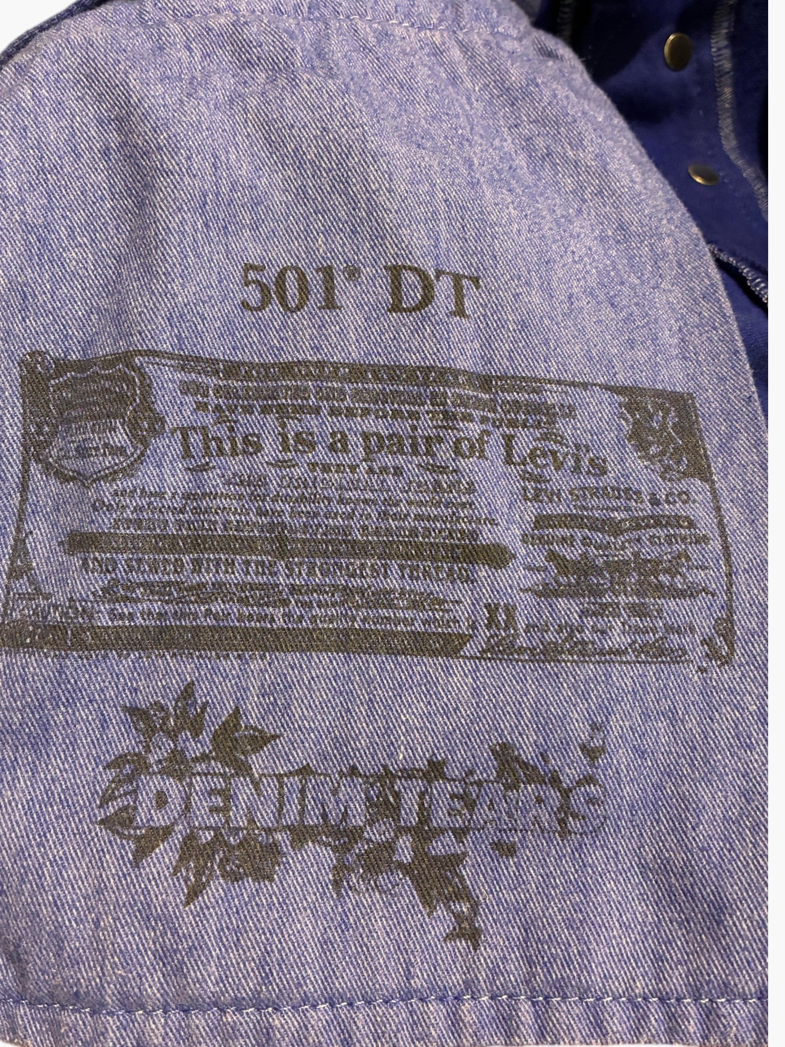 Denim Tears BSTROY Navy & Pink Jeans