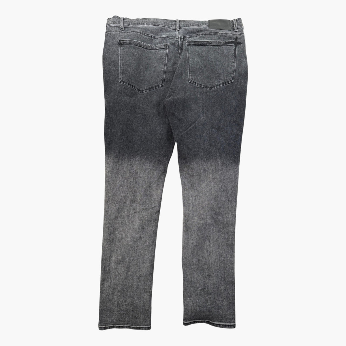RTA Grey Wash Embroidered Jeans