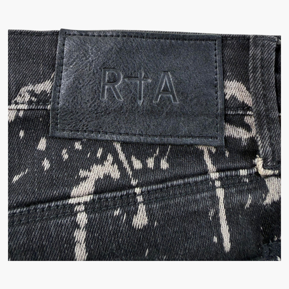 RTA Black Bleach Wash Jeans