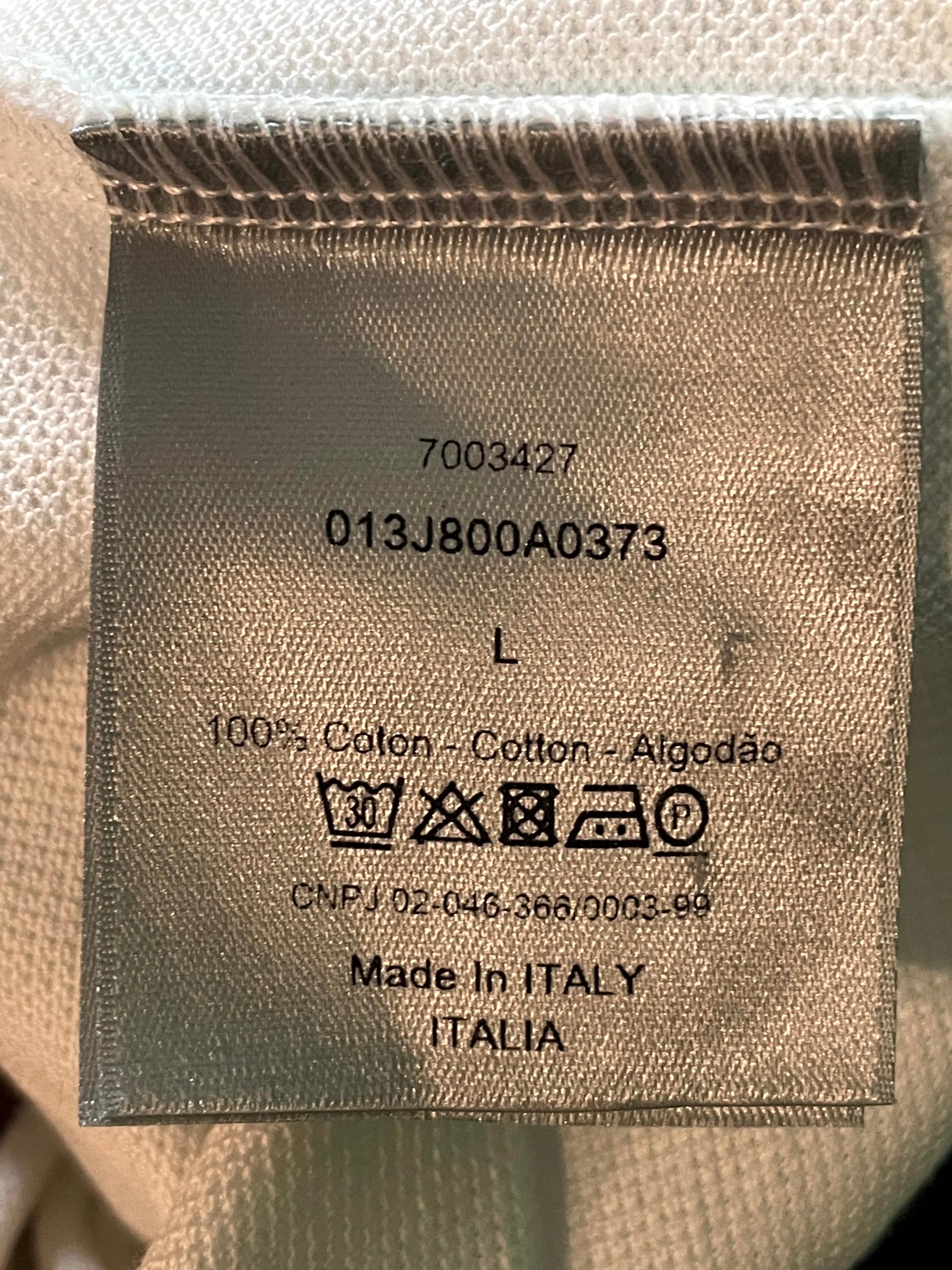 Dior CD White Polo Shirt