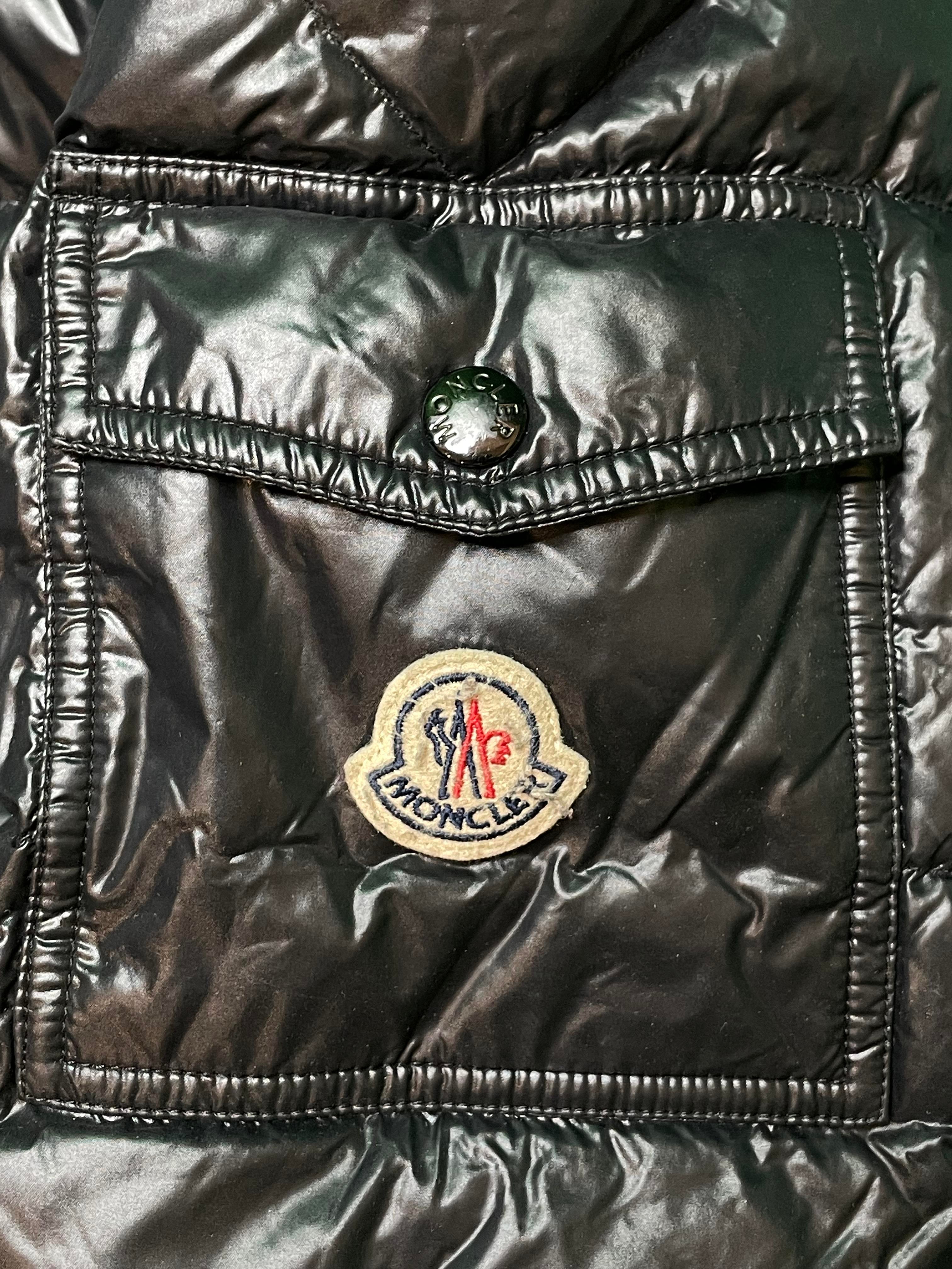Moncler "Maya" Black Puffer Coat