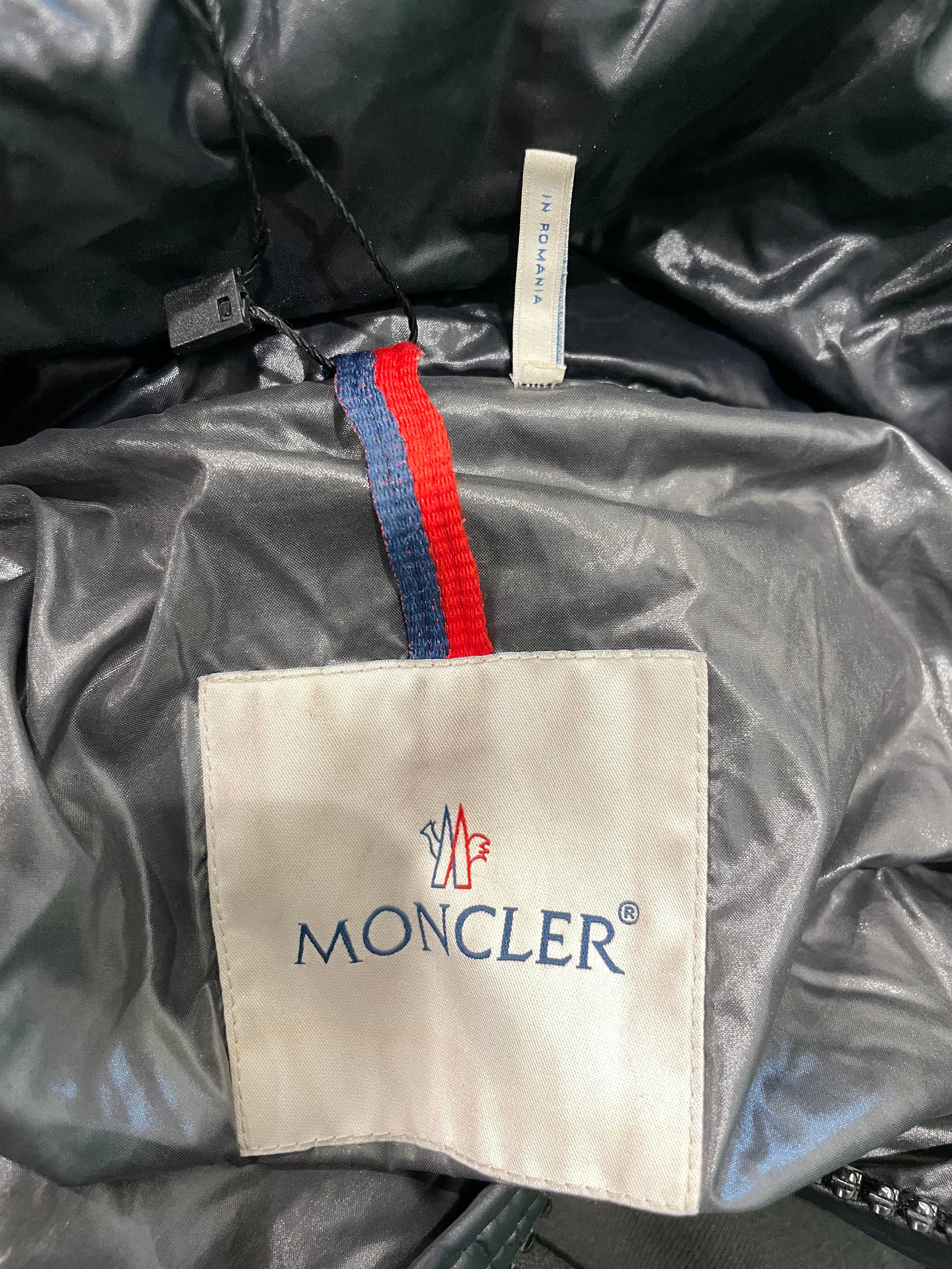 Moncler "Maya" Black Puffer Coat