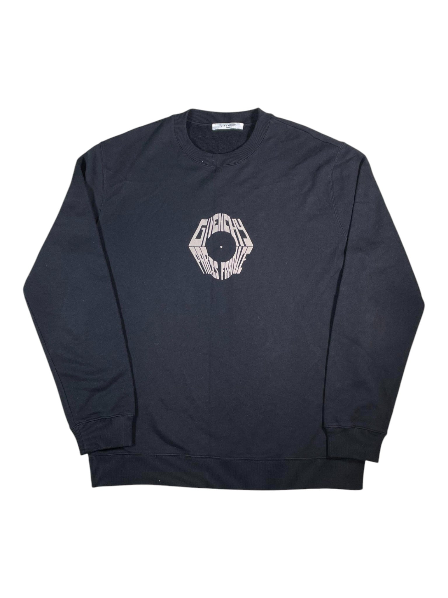 Givenchy Paris Black & Cream Crewneck