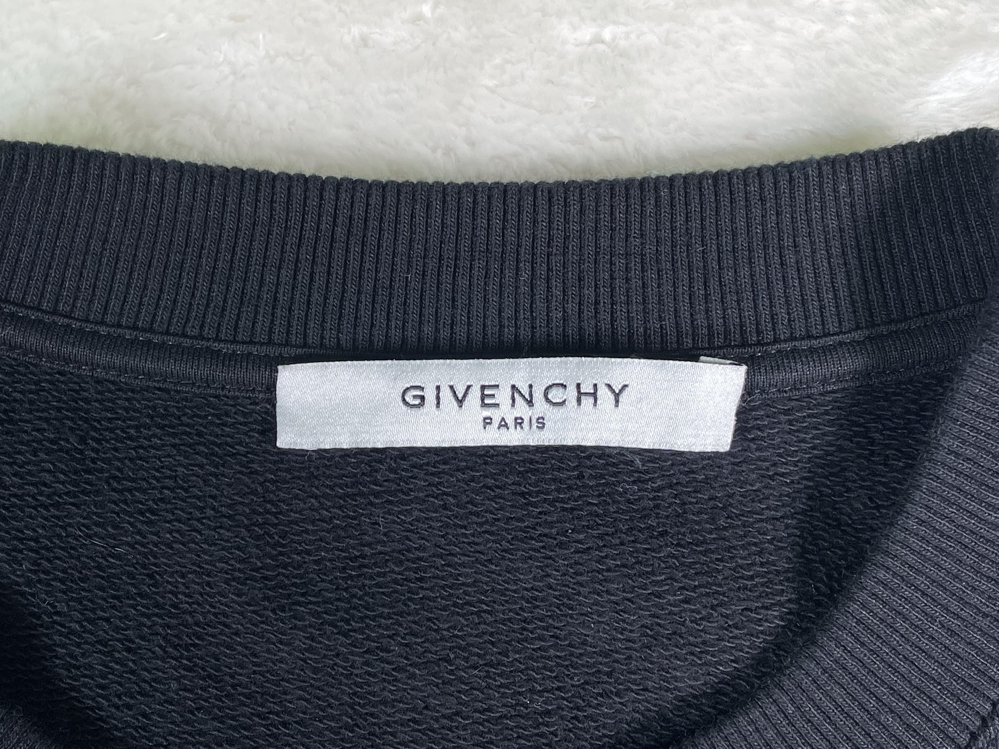 Givenchy Paris Black & Cream Crewneck