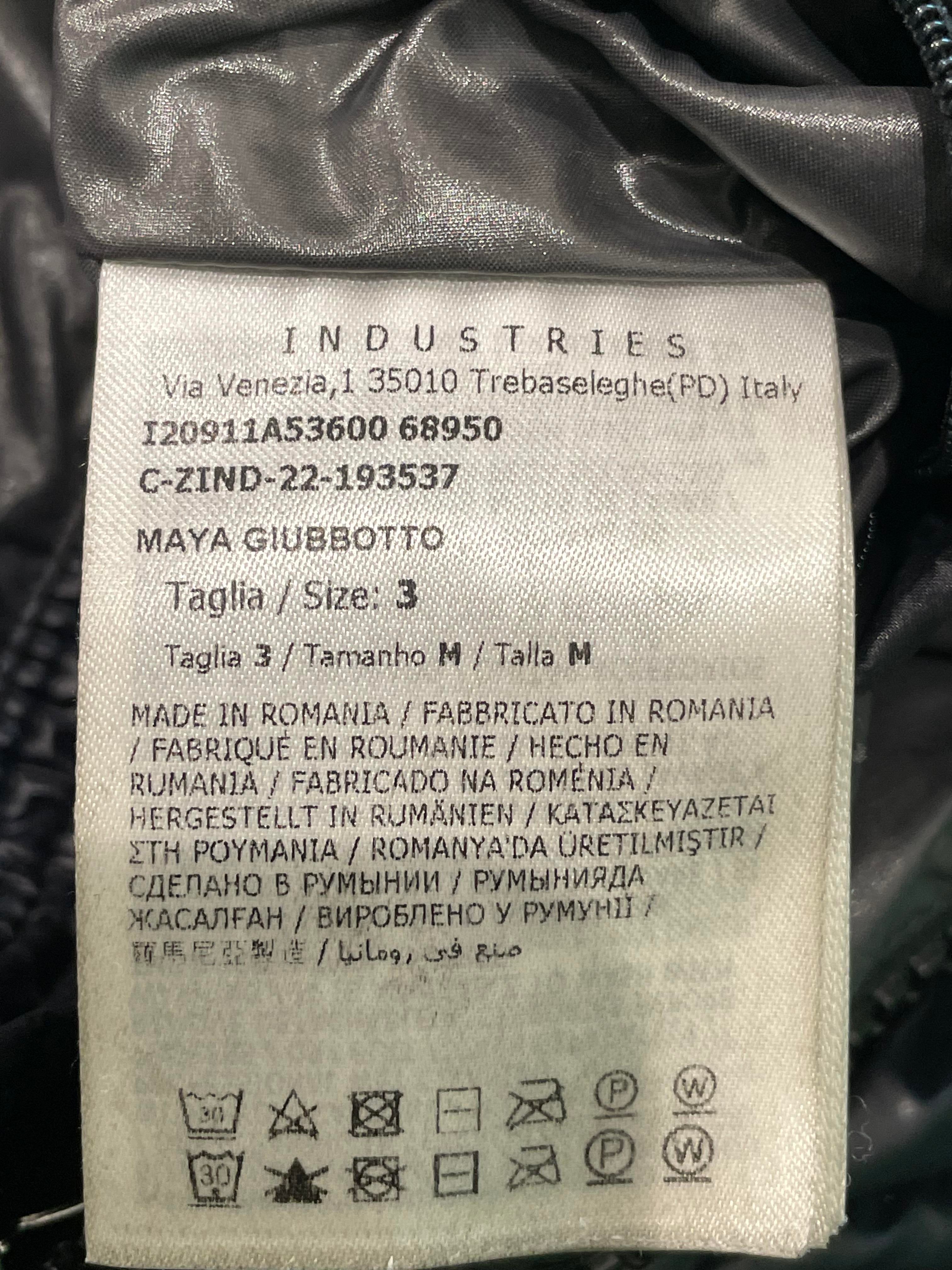 Moncler "Maya" Black Puffer Coat