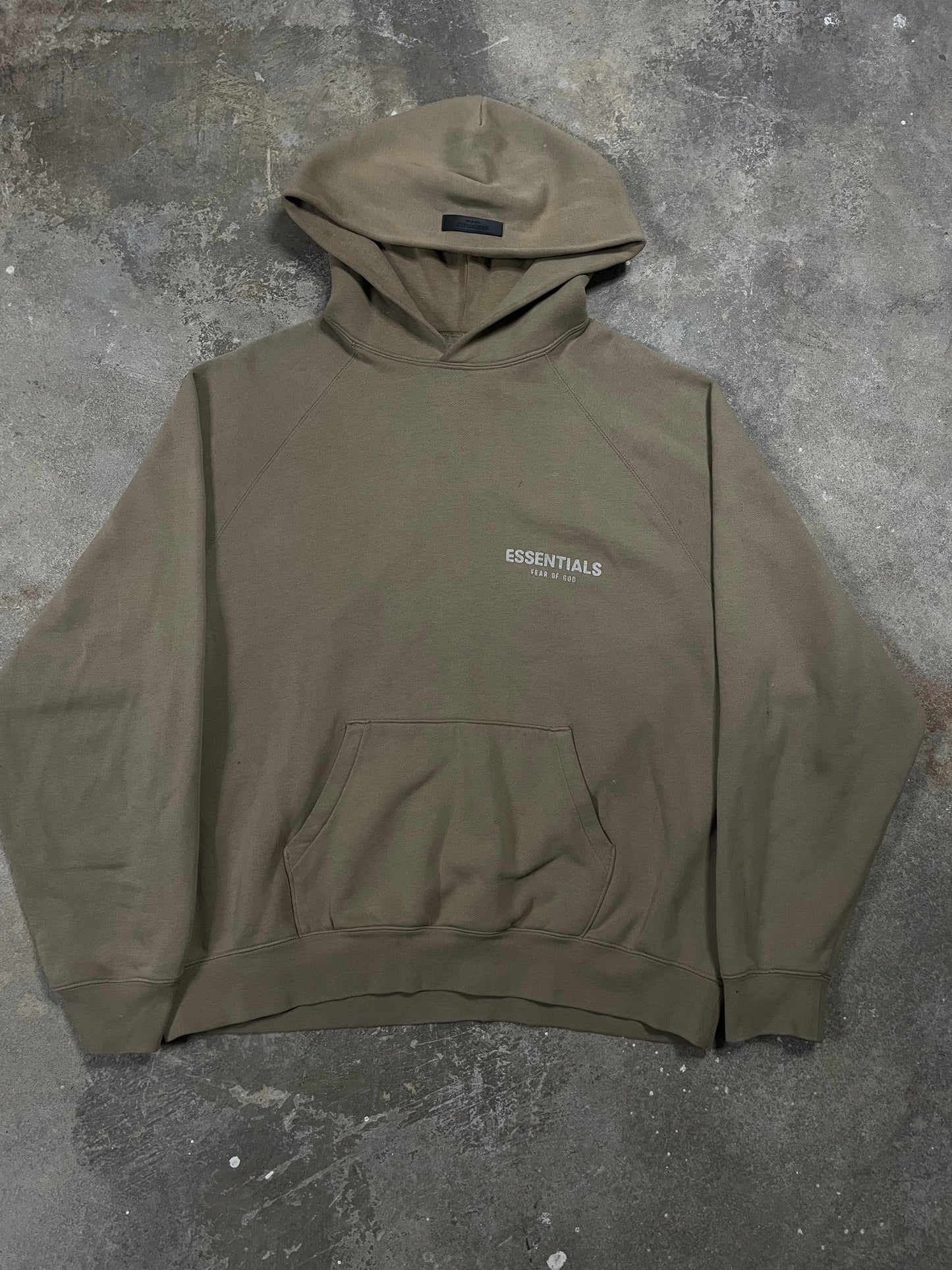 Essentials Hoodie Moss Used Medium