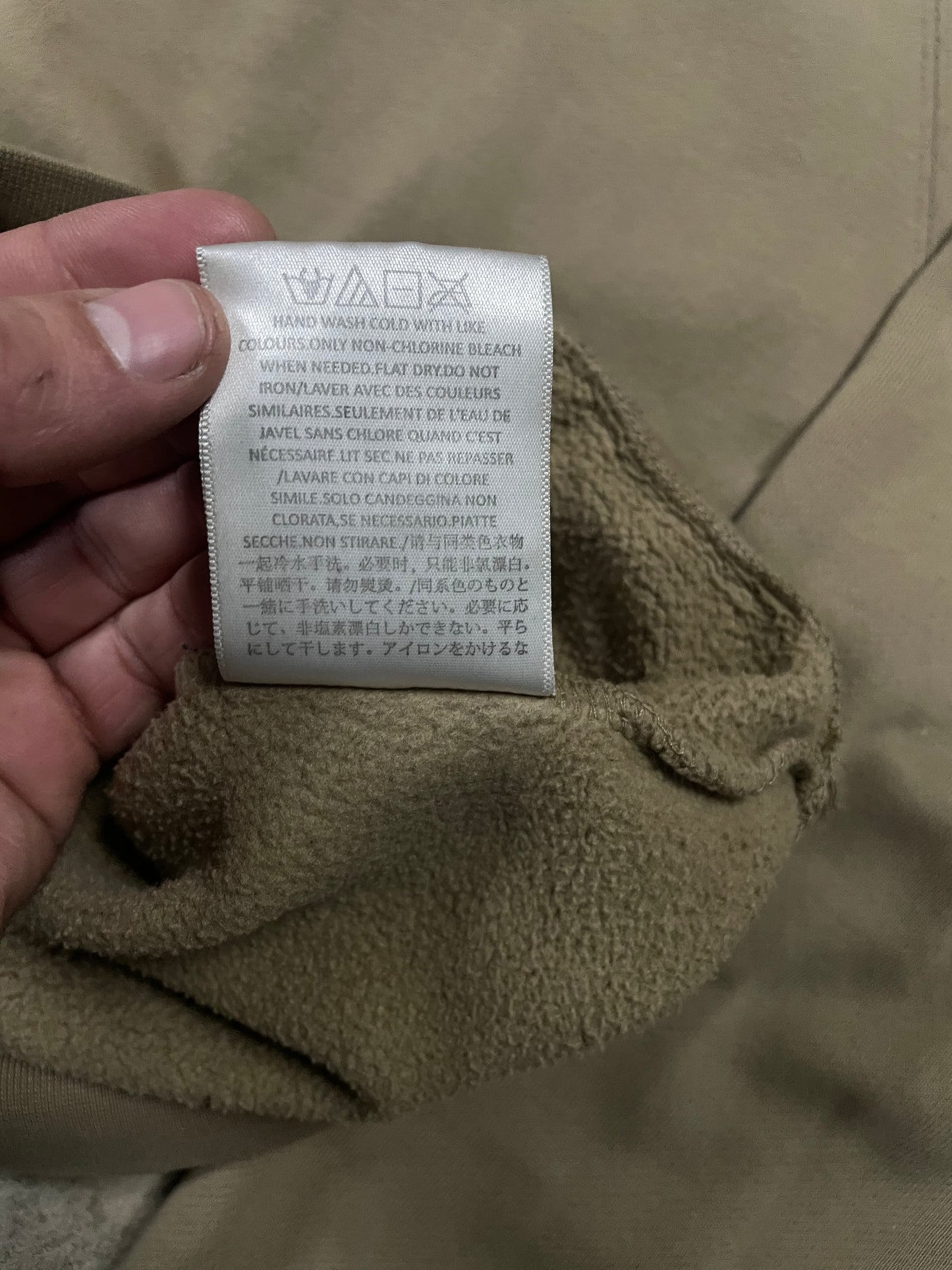 Essentials Hoodie Moss Used Medium