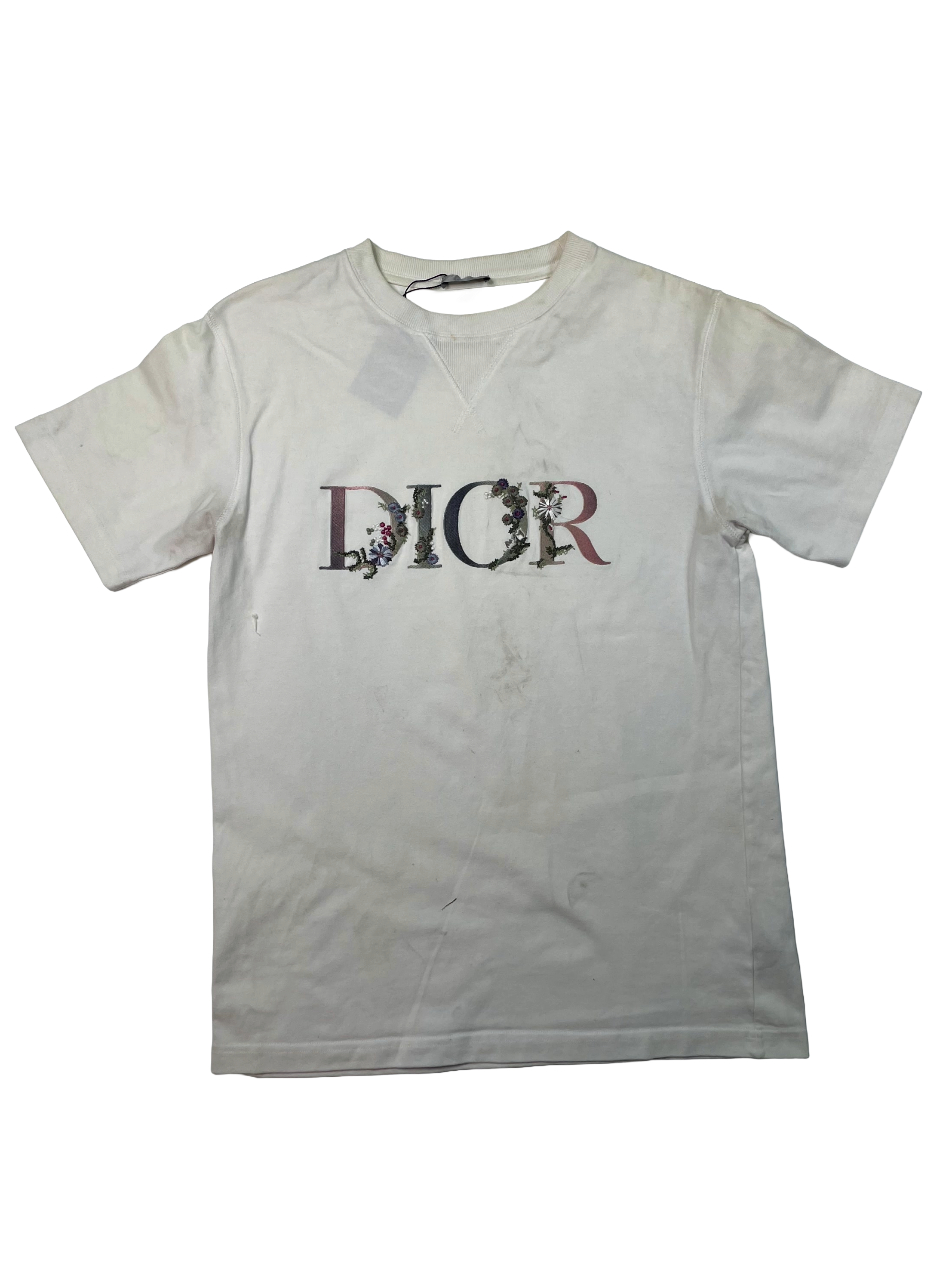 Dior Floral White Tee